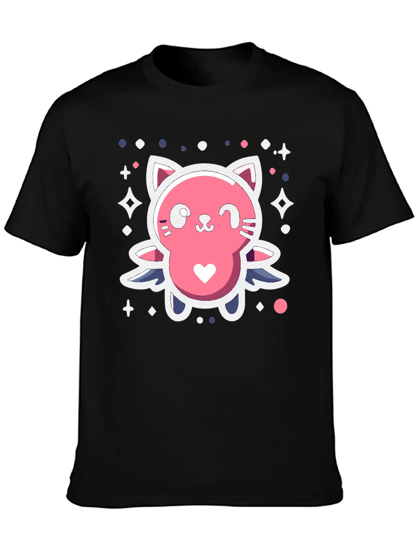 Animal Cupid Cutie Unisex Short Sleeve Soft Cotton T-Shirt – Casual Everyday Wear