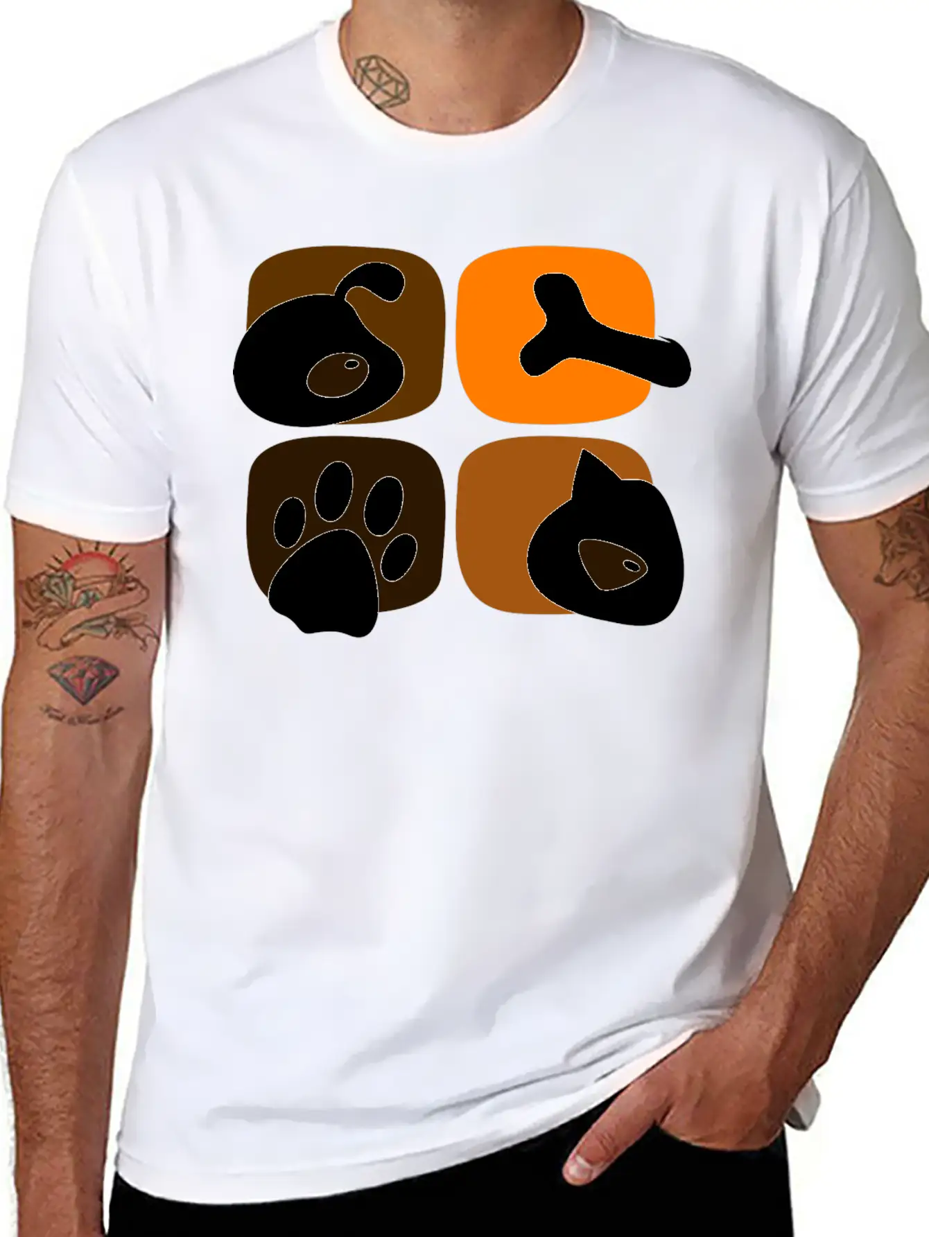 Animal Lovers - High Quality Design Stylish Everyday T-Shirt – Unisex Basic Cotton Tee