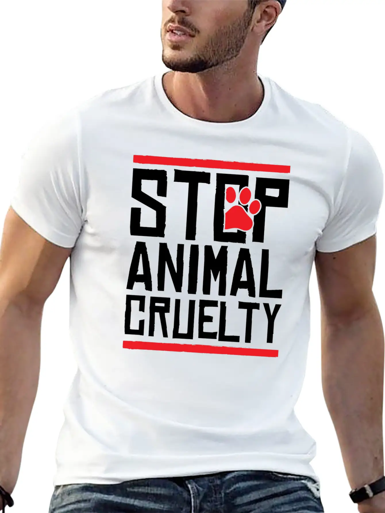 Animals Stop Brutality Cool Gift Essential Unisex Summer Tee – Soft Cotton Casual Fit