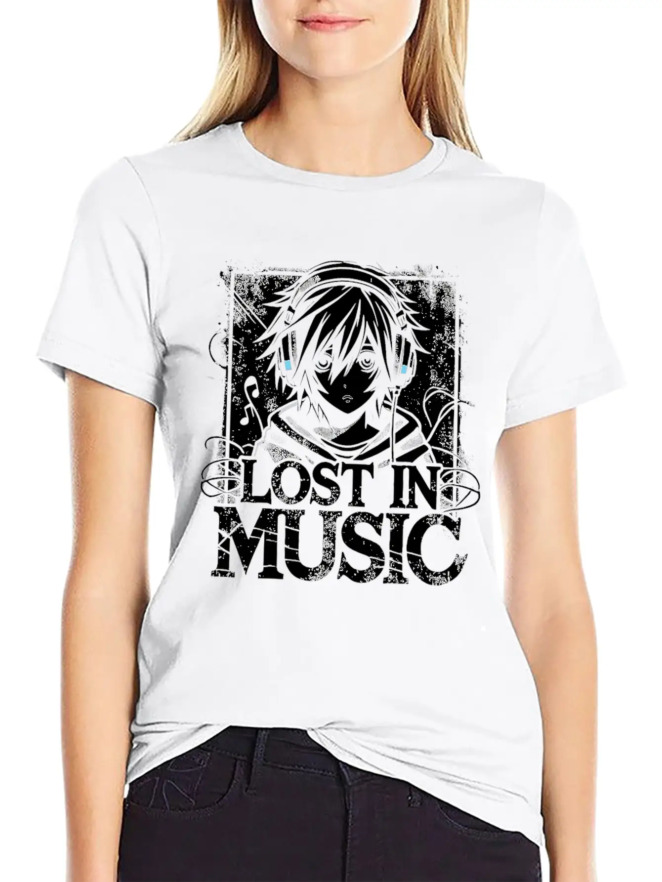 Anime Emo Goth Kawaii Otaku Manga Alternative Comfortable Minimalist Graphic Tee – Summer Style Essential