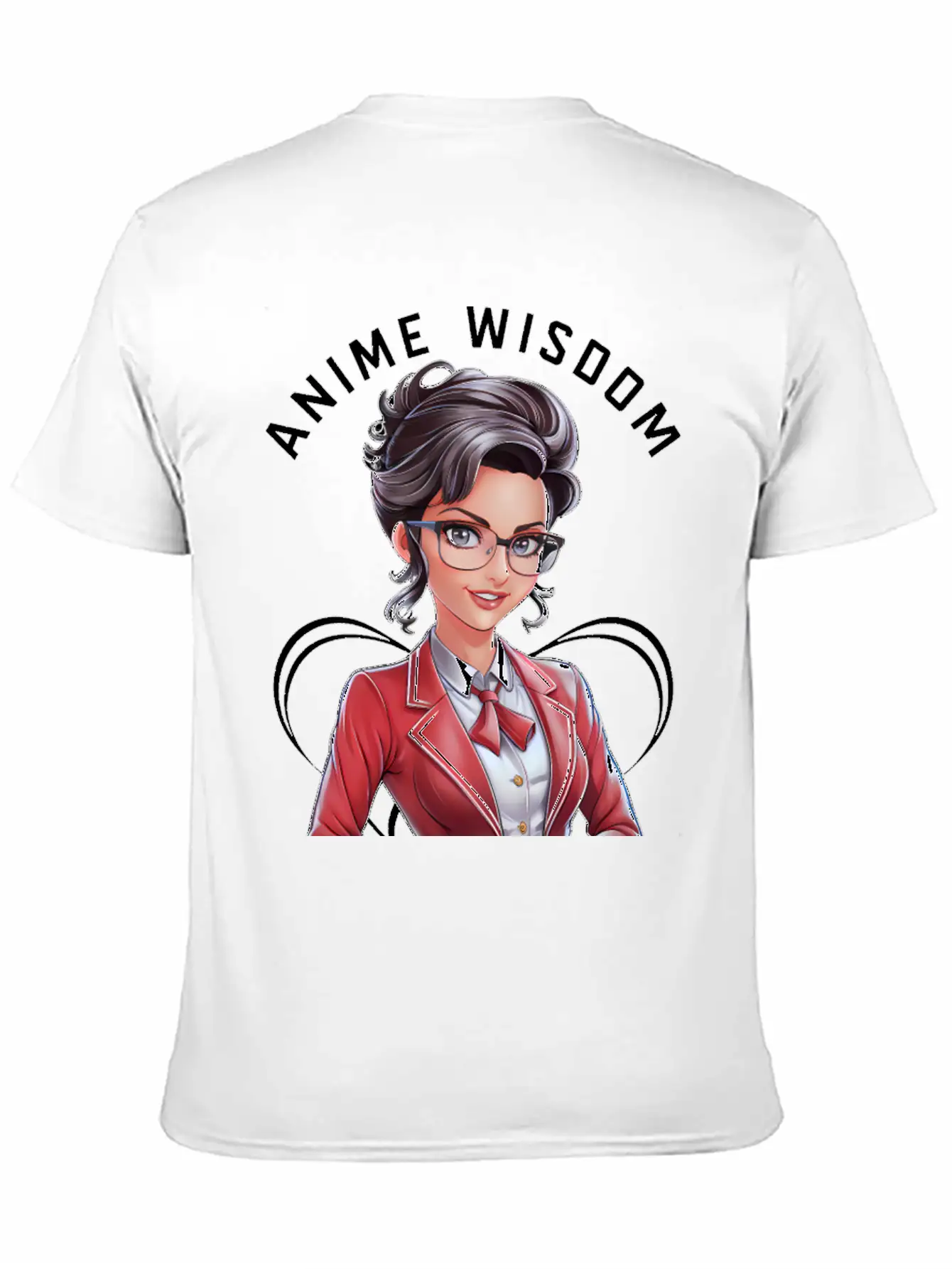 Anime Wisdom Unisex Short Sleeve Soft Cotton T-Shirt – Casual Everyday Wear