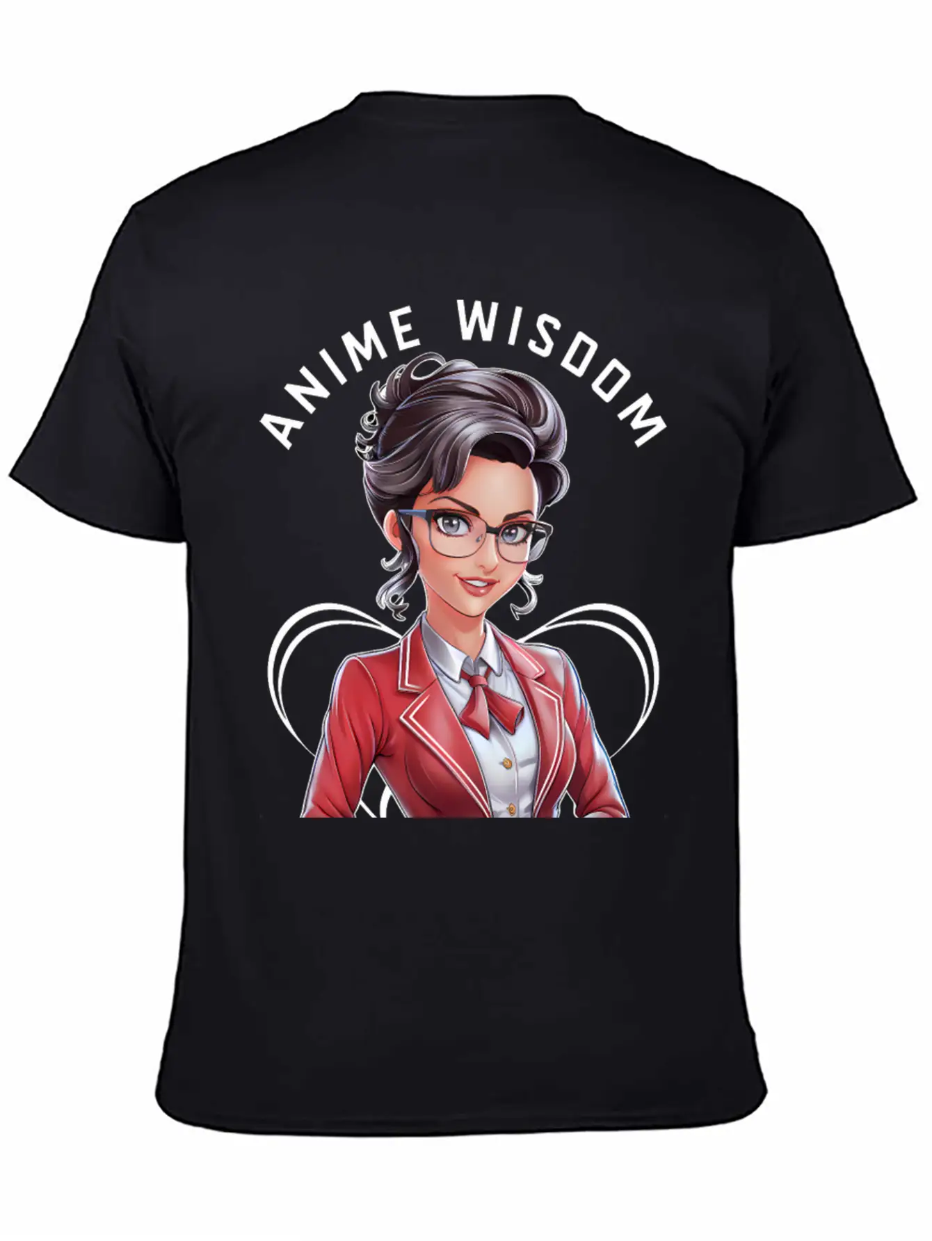 Anime Wisdom Unisex Short Sleeve Soft Cotton T-Shirt – Casual Everyday Wear