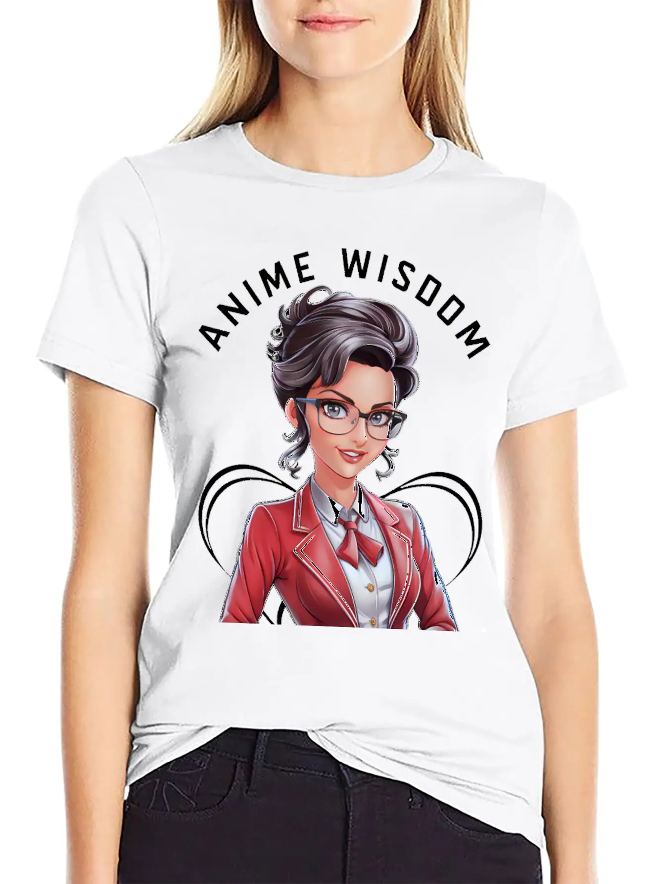 Anime Wisdom Unisex Short Sleeve Soft Cotton T-Shirt – Casual Everyday Wear