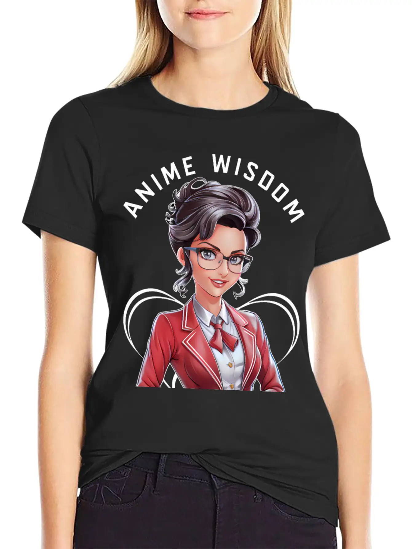 Anime Wisdom Unisex Short Sleeve Soft Cotton T-Shirt – Casual Everyday Wear