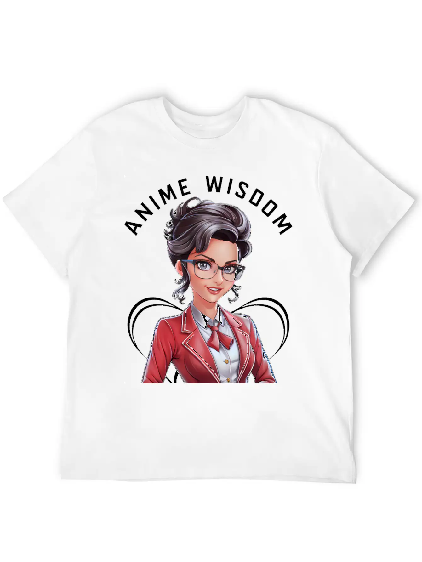 Anime Wisdom Unisex Short Sleeve Soft Cotton T-Shirt – Casual Everyday Wear
