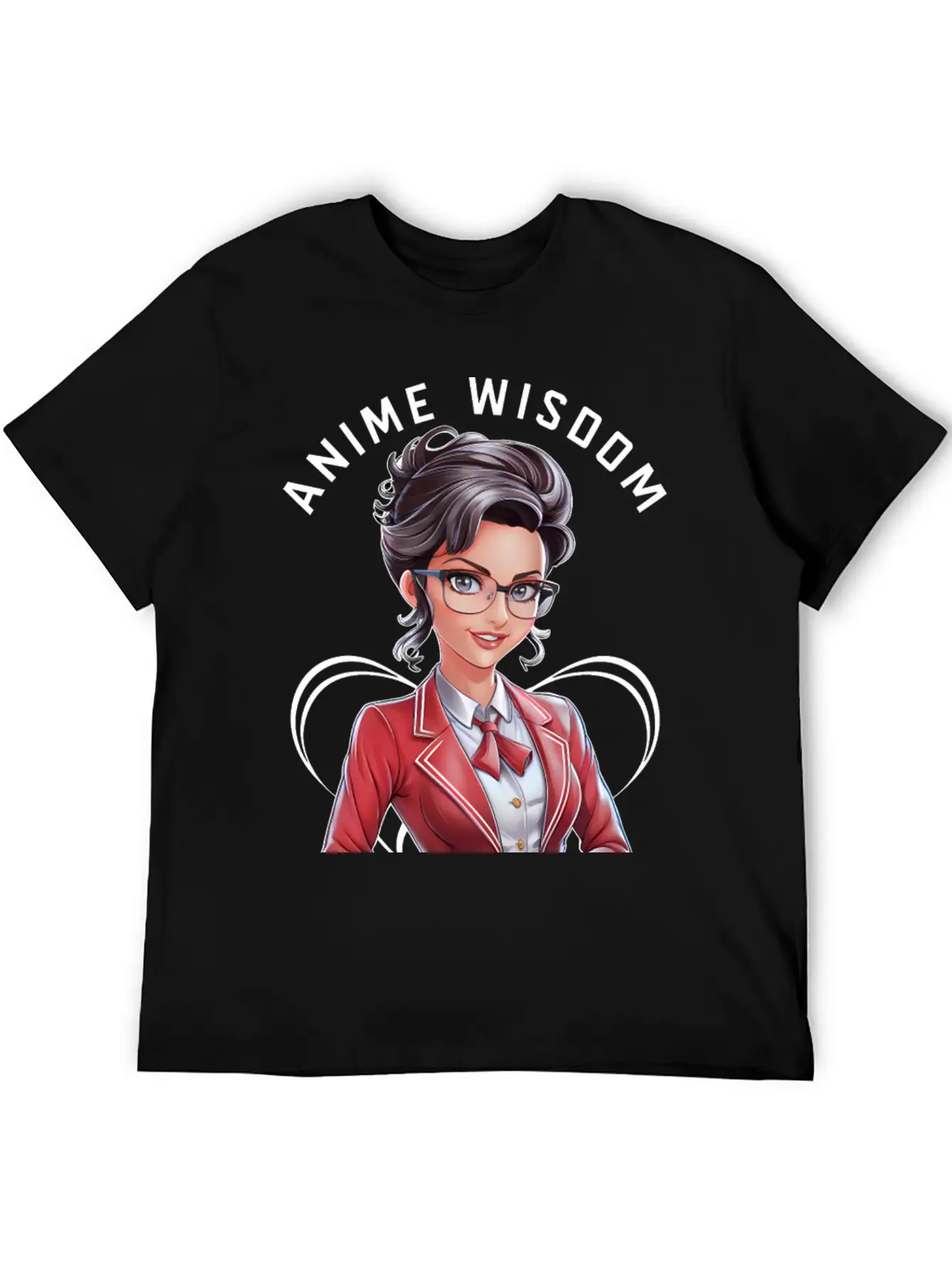 Anime Wisdom Unisex Short Sleeve Soft Cotton T-Shirt – Casual Everyday Wear