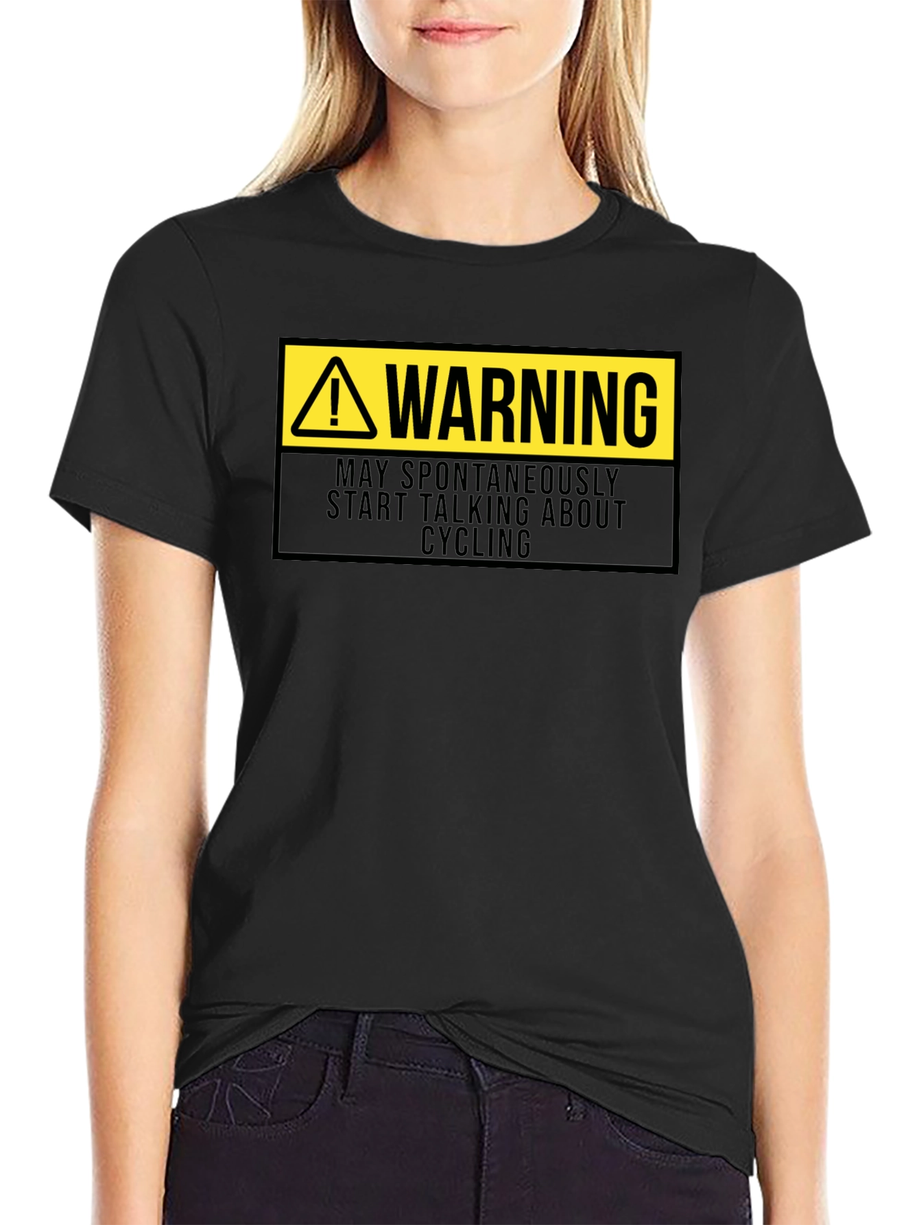 Warning: May Spontaneously Talk Cycling T-Shirt
