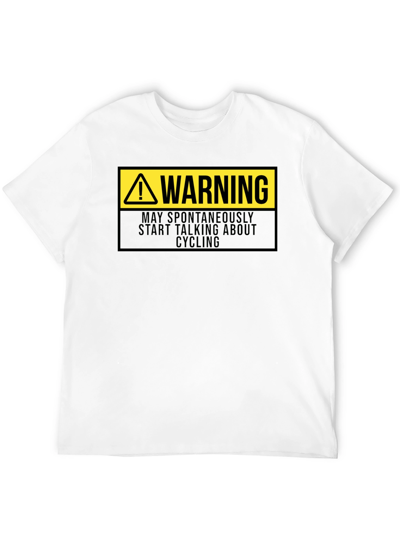 Warning: May Spontaneously Talk Cycling T-Shirt