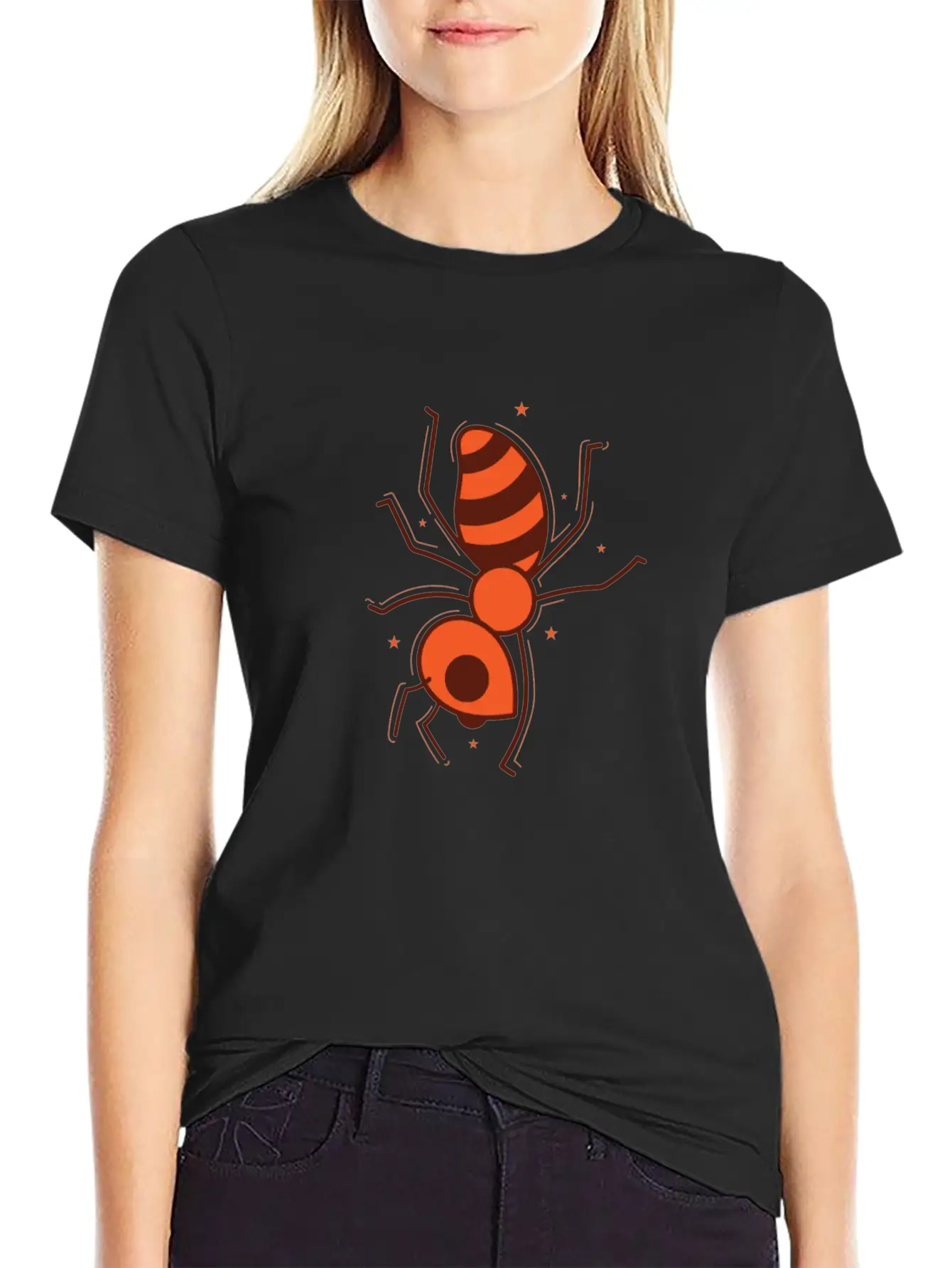Ant Does Handstand Busy Insects Stylish Everyday T-Shirt – Unisex Basic Cotton Tee