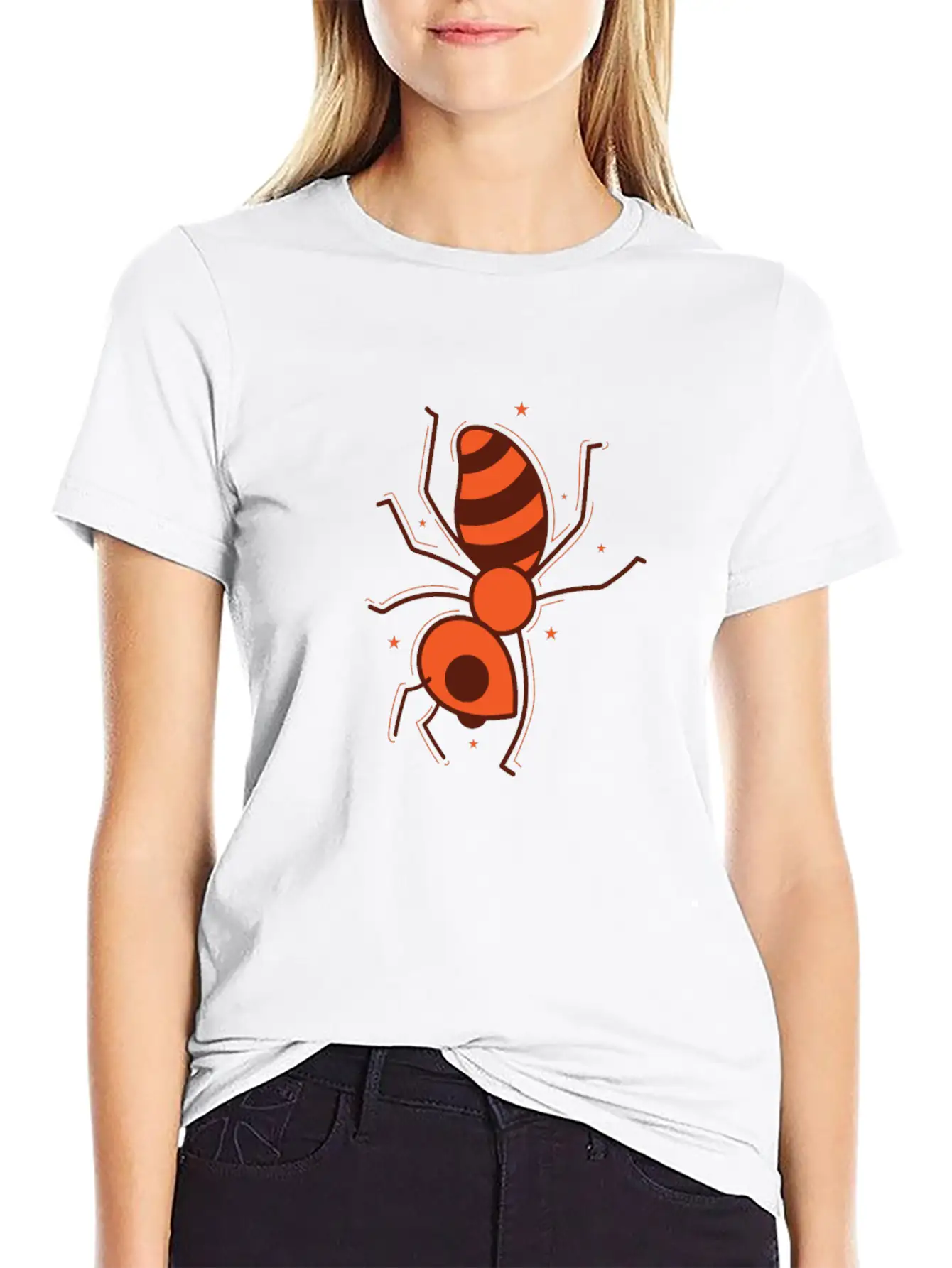 Ant Does Handstand Busy Insects Stylish Everyday T-Shirt – Unisex Basic Cotton Tee
