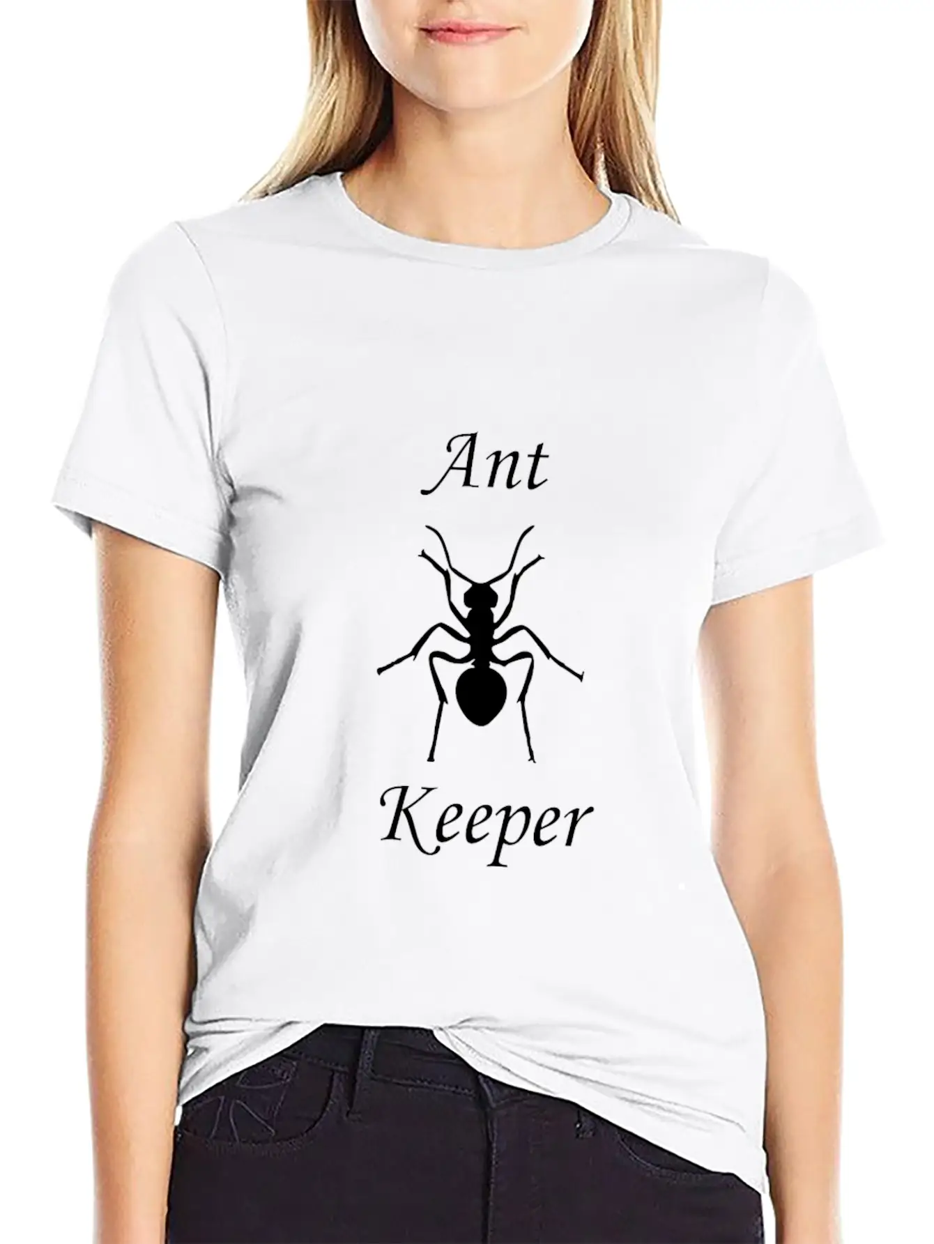 Ant Keeper (black) Comfortable Minimalist Graphic Tee – Summer Style Essential
