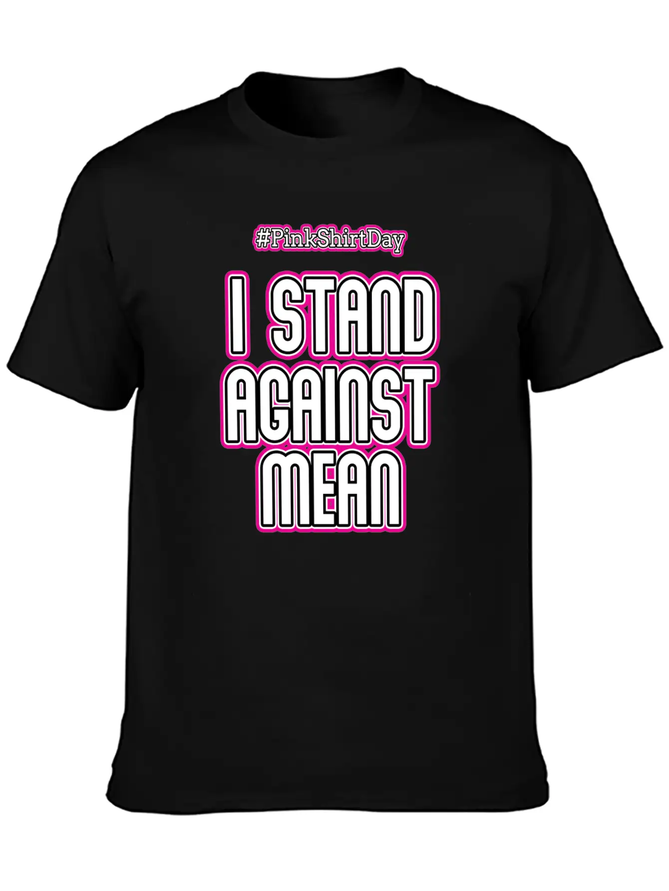 Anti Bullying Pink Shirt Day I Stand Against Mean Timeless Short Sleeve Tee – Comfy And Minimalist Design