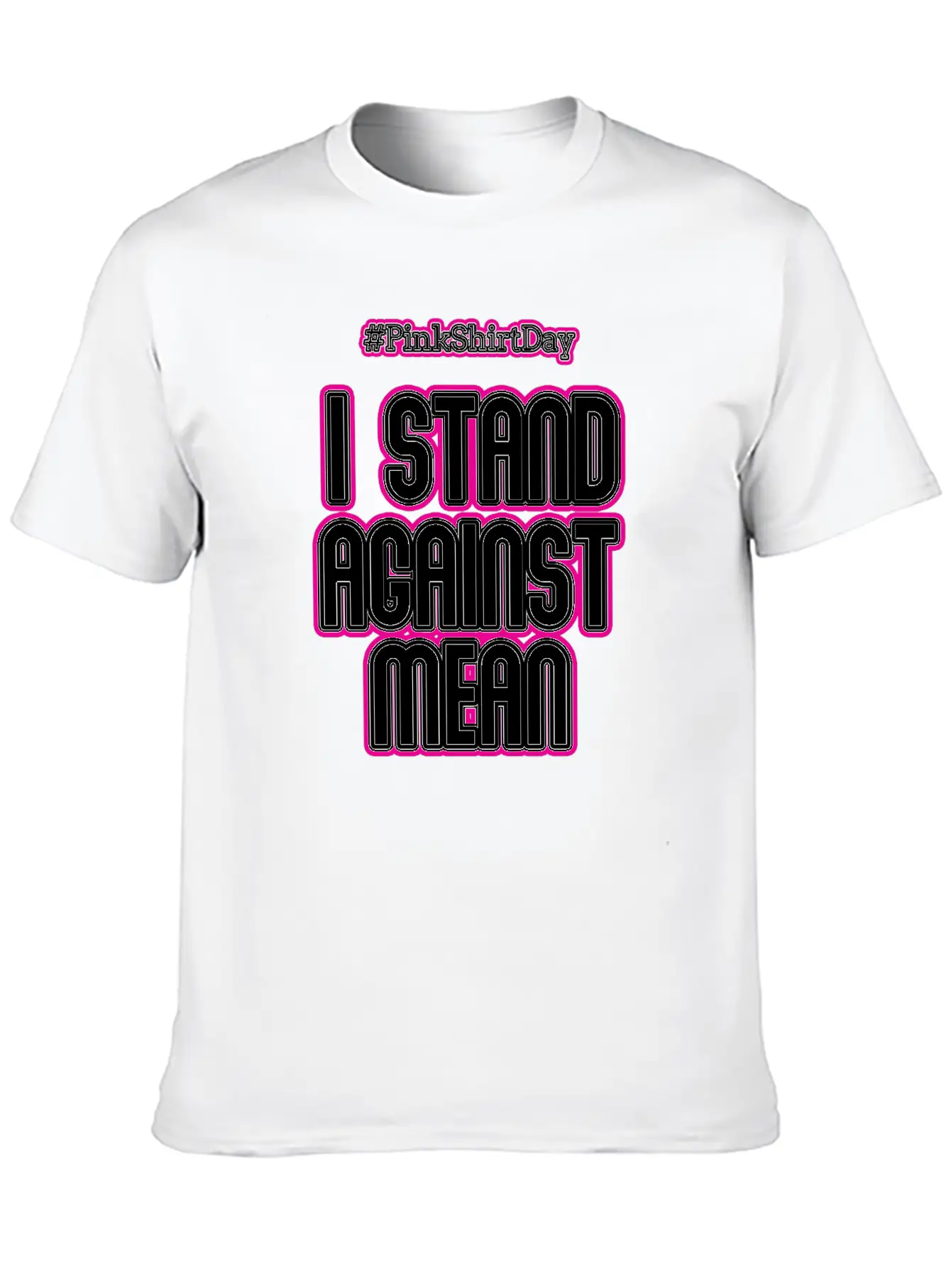 Anti Bullying Pink Shirt Day I Stand Against Mean Timeless Short Sleeve Tee – Comfy And Minimalist Design