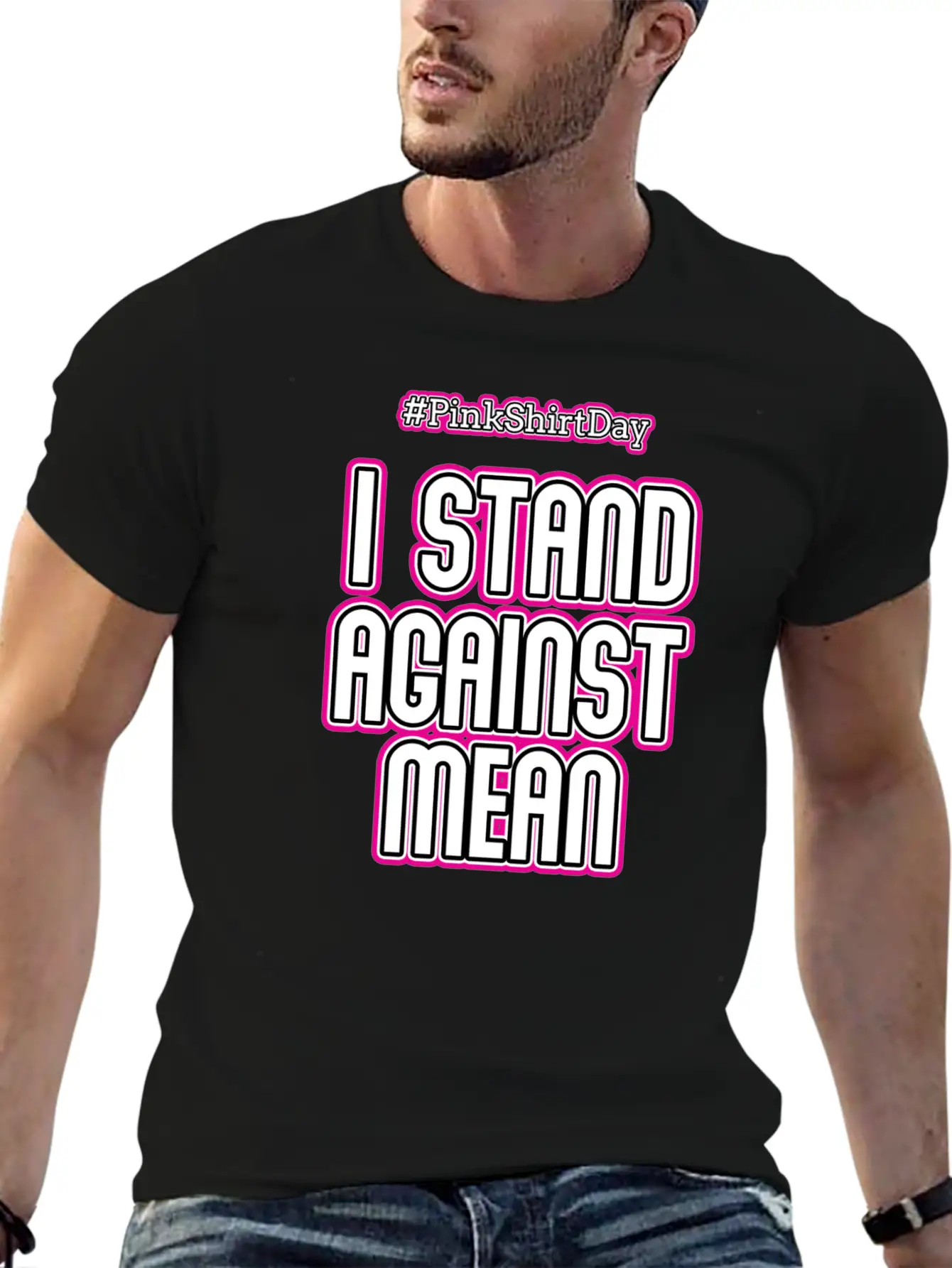 Anti Bullying Pink Shirt Day I Stand Against Mean Timeless Short Sleeve Tee – Comfy And Minimalist Design