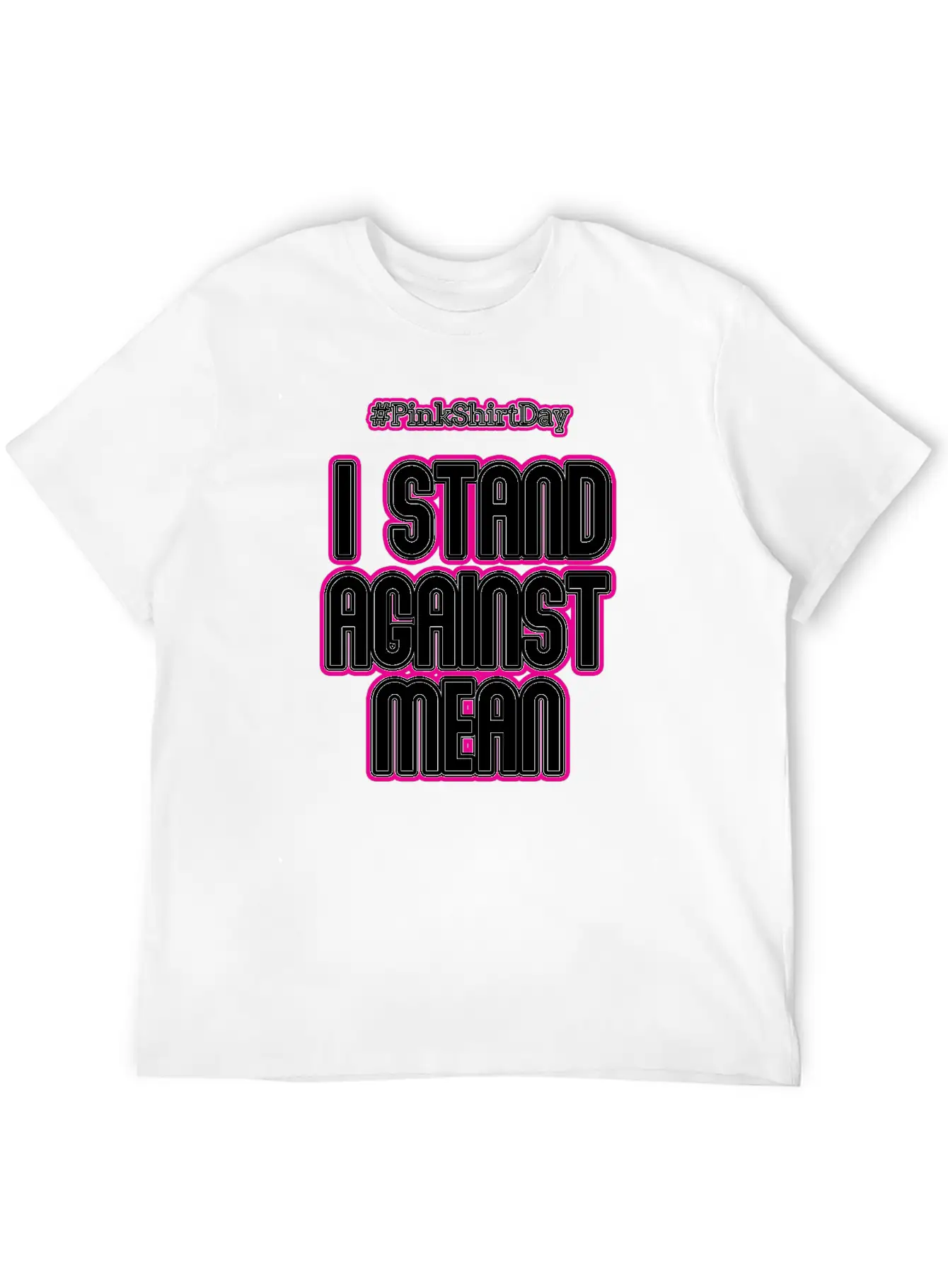 Anti Bullying Pink Shirt Day I Stand Against Mean Timeless Short Sleeve Tee – Comfy And Minimalist Design