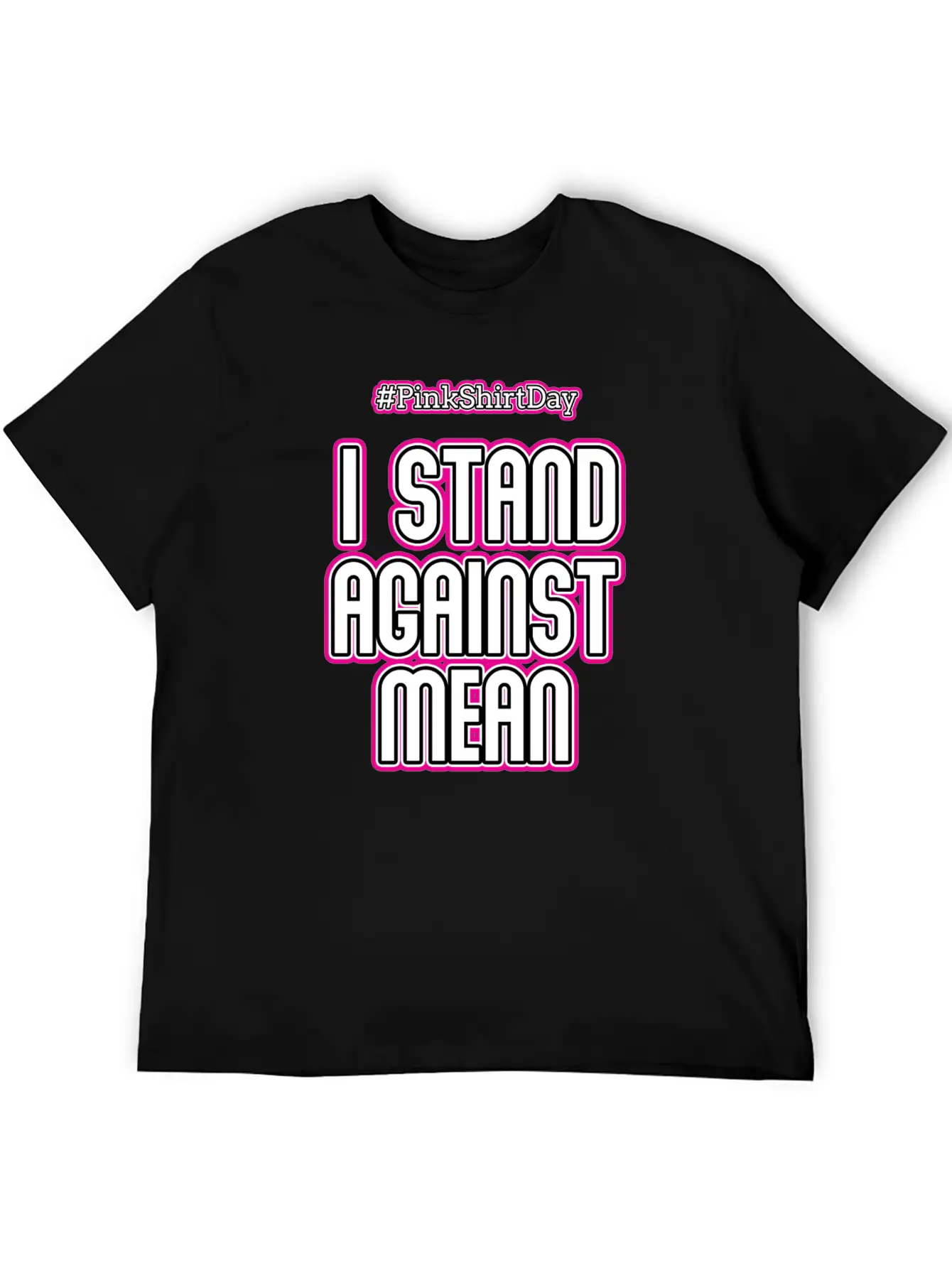 Anti Bullying Pink Shirt Day I Stand Against Mean Timeless Short Sleeve Tee – Comfy And Minimalist Design