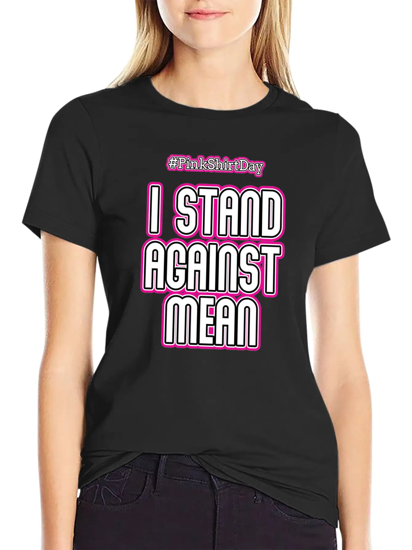 Anti Bullying Pink Shirt Day I Stand Against Mean Timeless Short Sleeve Tee – Comfy And Minimalist Design