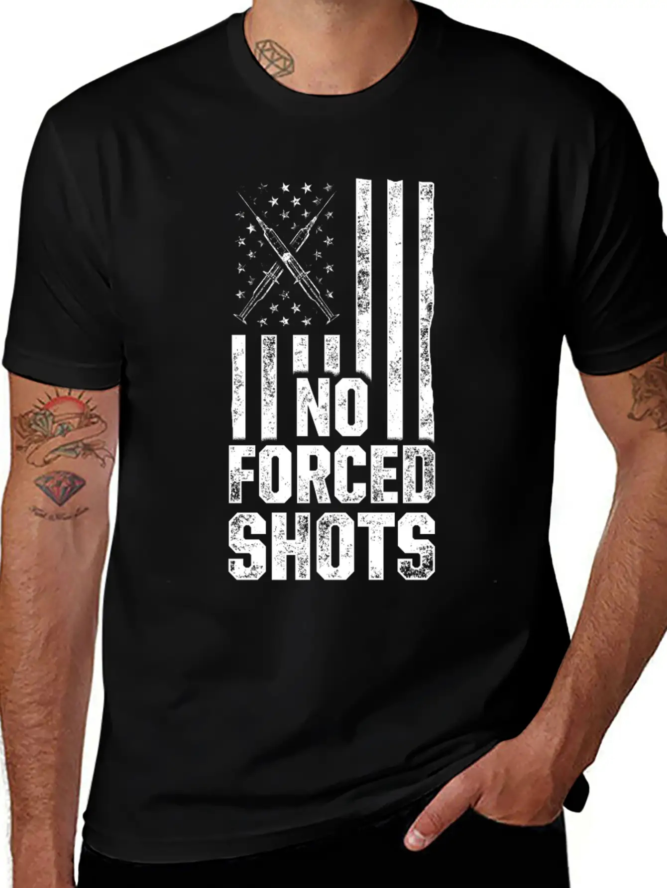 Anti Mandatory Vaccine Immunize Against Stylish Everyday T-Shirt – Unisex Basic Cotton Tee