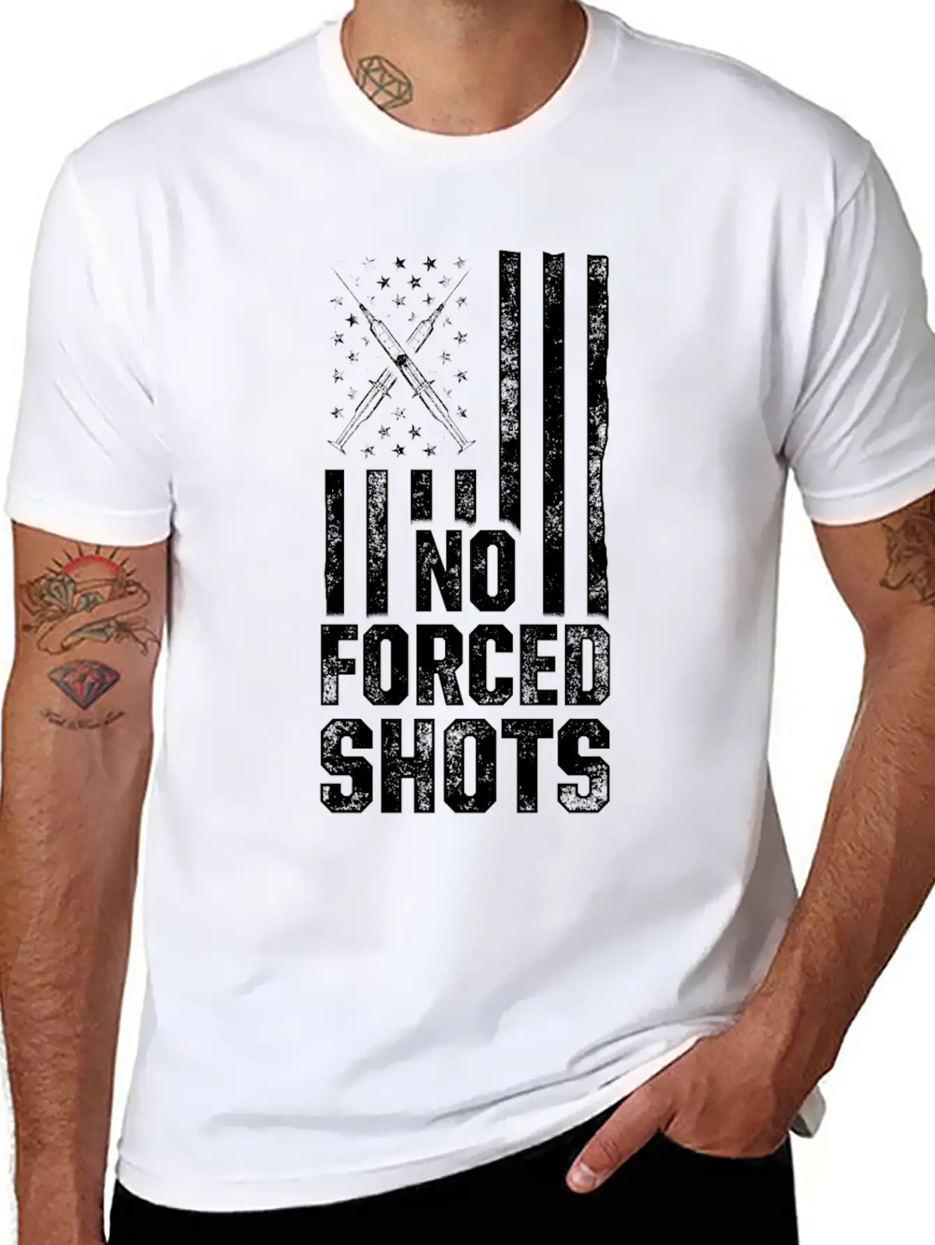 Anti Mandatory Vaccine Immunize Against Stylish Everyday T-Shirt – Unisex Basic Cotton Tee