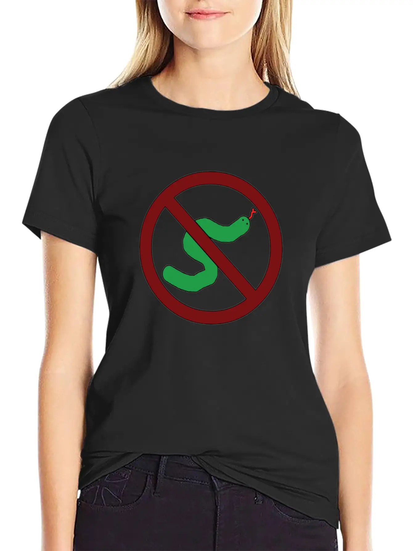 Anti-Snake Unisex Short Sleeve Soft Cotton T-Shirt – Casual Everyday Wear