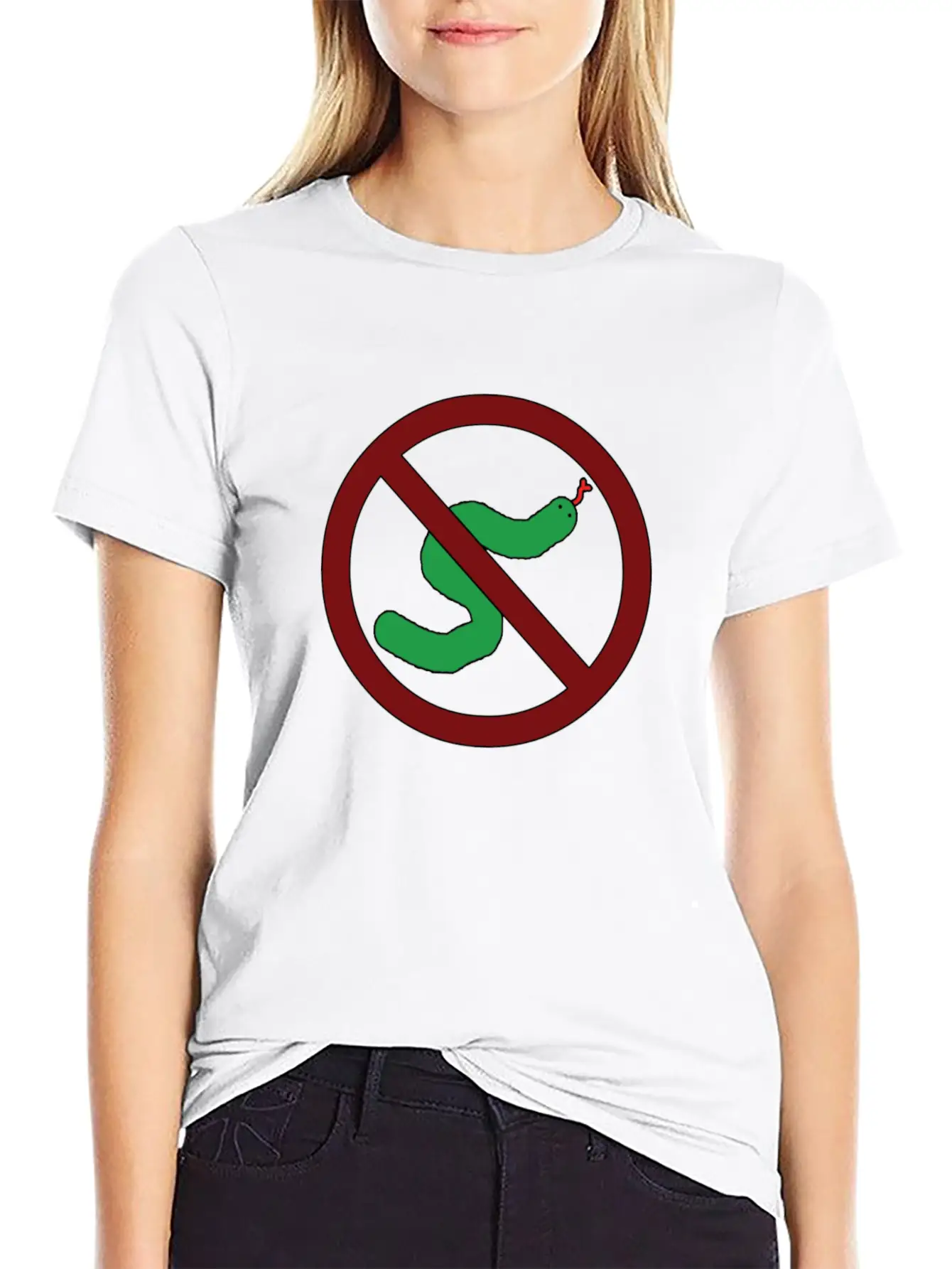 Anti-Snake Unisex Short Sleeve Soft Cotton T-Shirt – Casual Everyday Wear