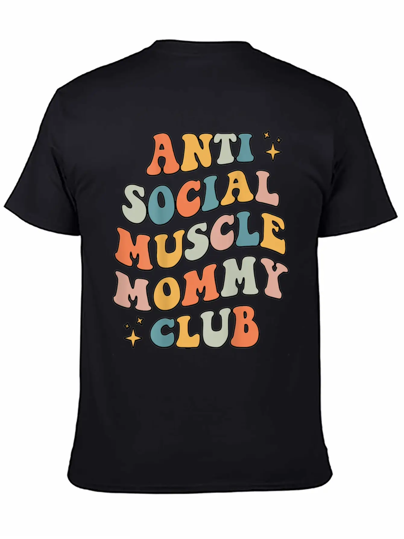 Anti Social Muscle Mommy Club Groovy Pump Cover Comfortable Minimalist Graphic Tee – Summer Style Essential