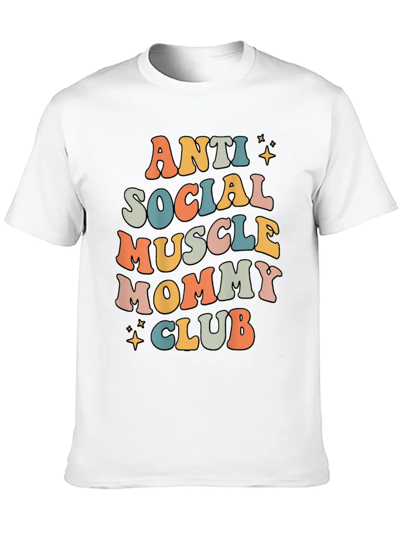 Anti Social Muscle Mommy Club Groovy Pump Cover Comfortable Minimalist Graphic Tee – Summer Style Essential