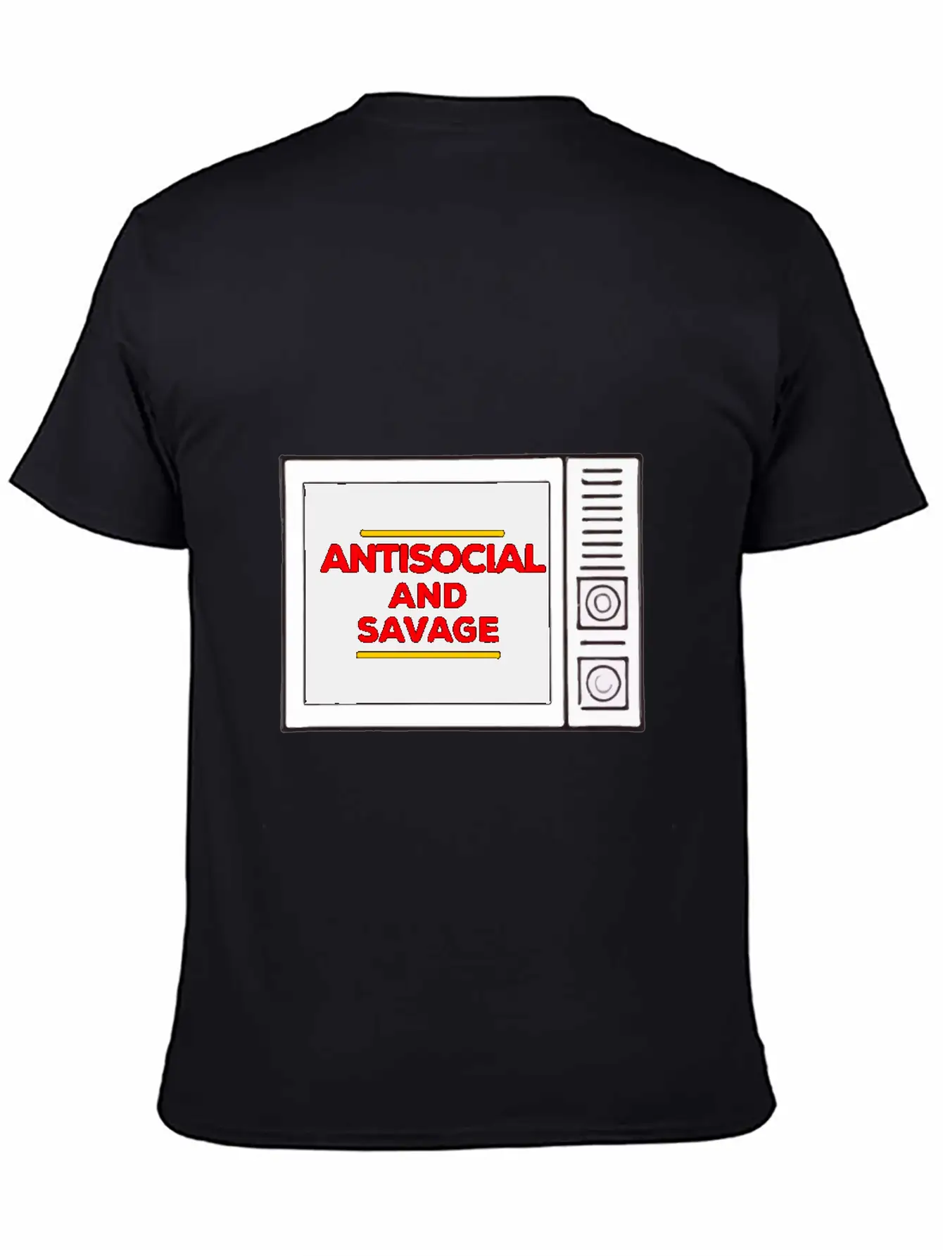 Antisocial And Savage Unisex Short Sleeve Soft Cotton T-Shirt – Casual Everyday Wear