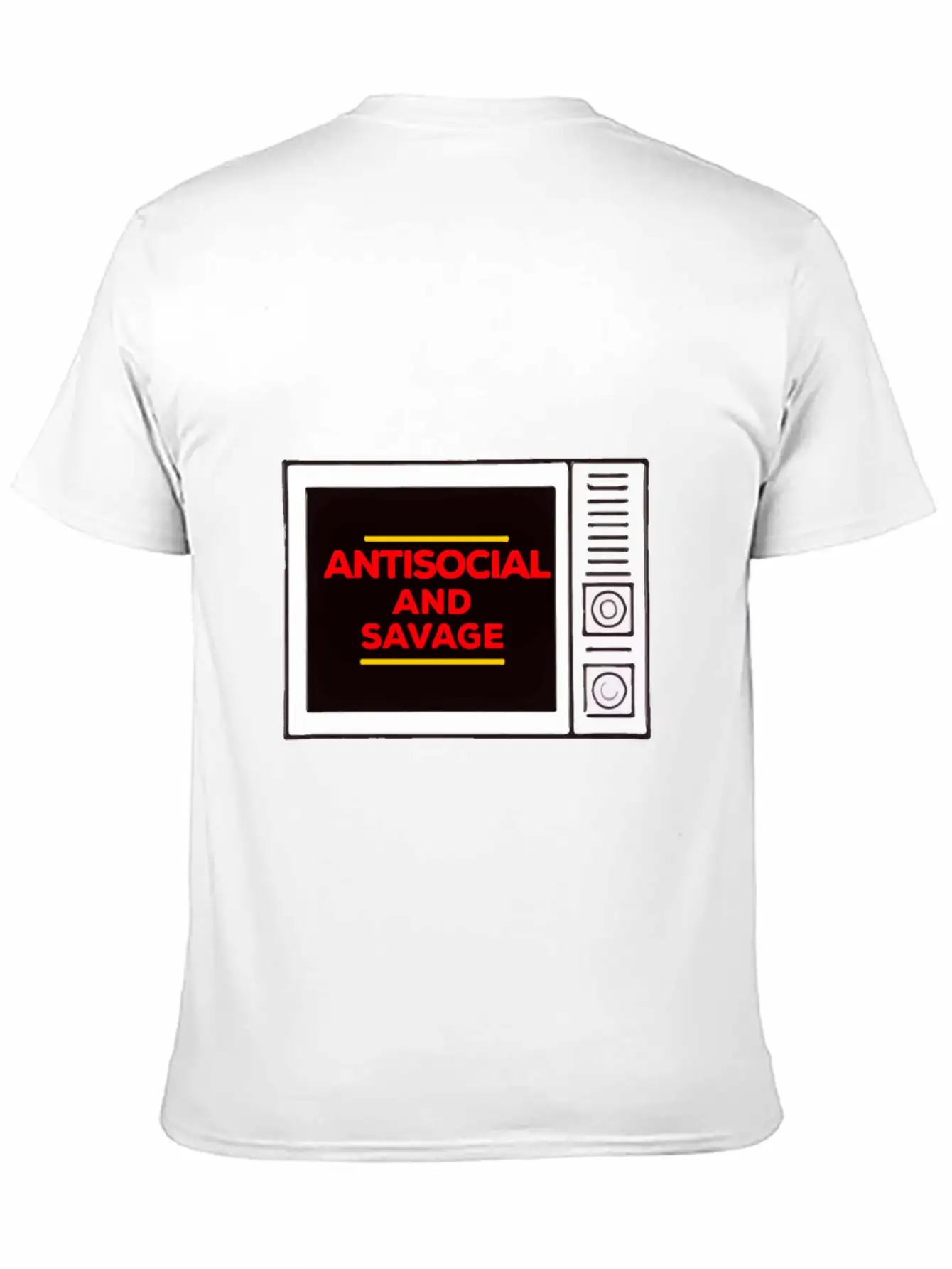 Antisocial And Savage Unisex Short Sleeve Soft Cotton T-Shirt – Casual Everyday Wear