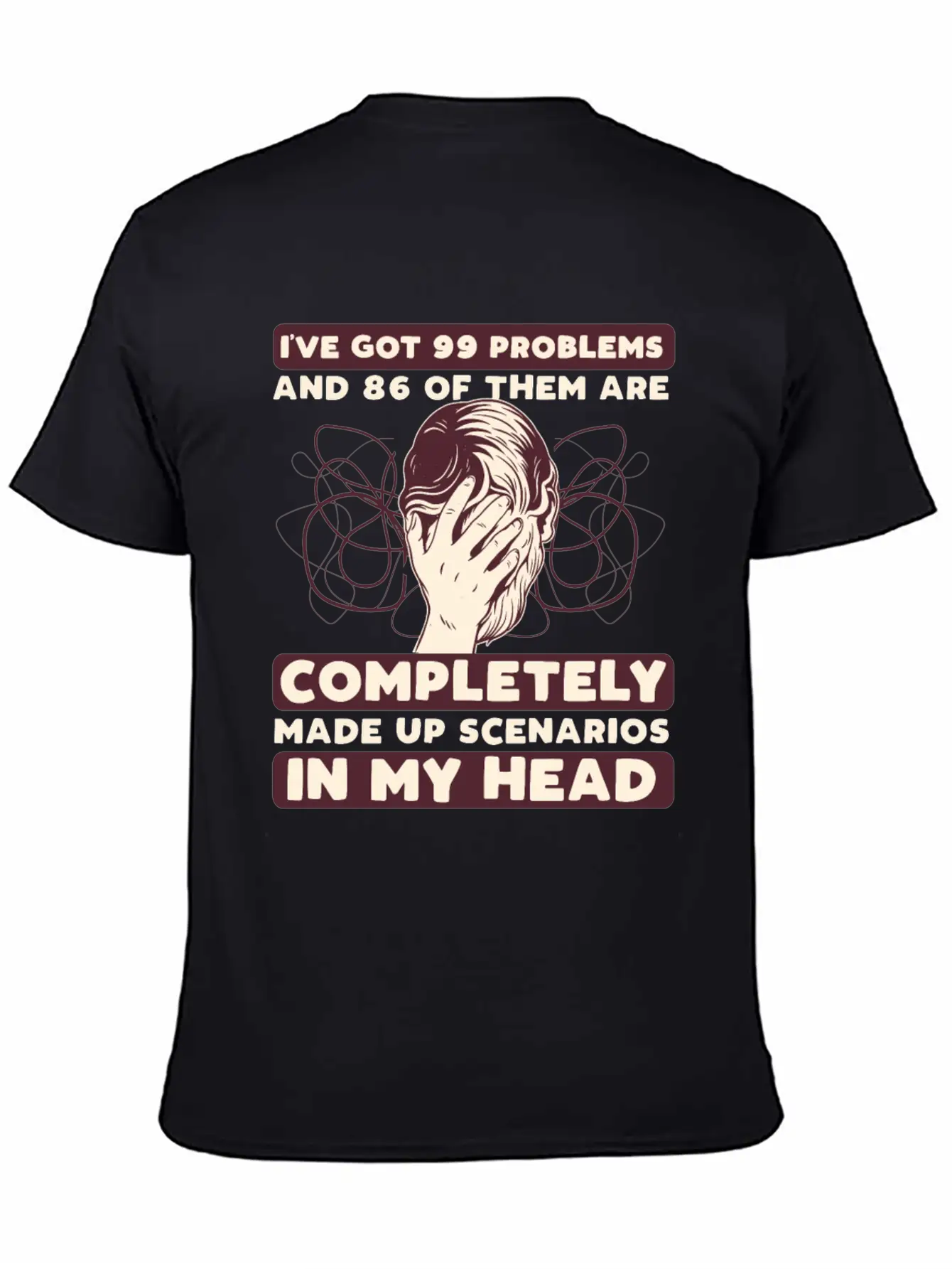 Anxiety Disorder Mental Health Unisex Short Sleeve Soft Cotton T-Shirt – Casual Everyday Wear