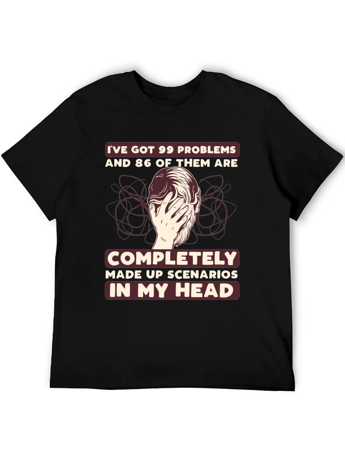 Anxiety Disorder Mental Health Unisex Short Sleeve Soft Cotton T-Shirt – Casual Everyday Wear