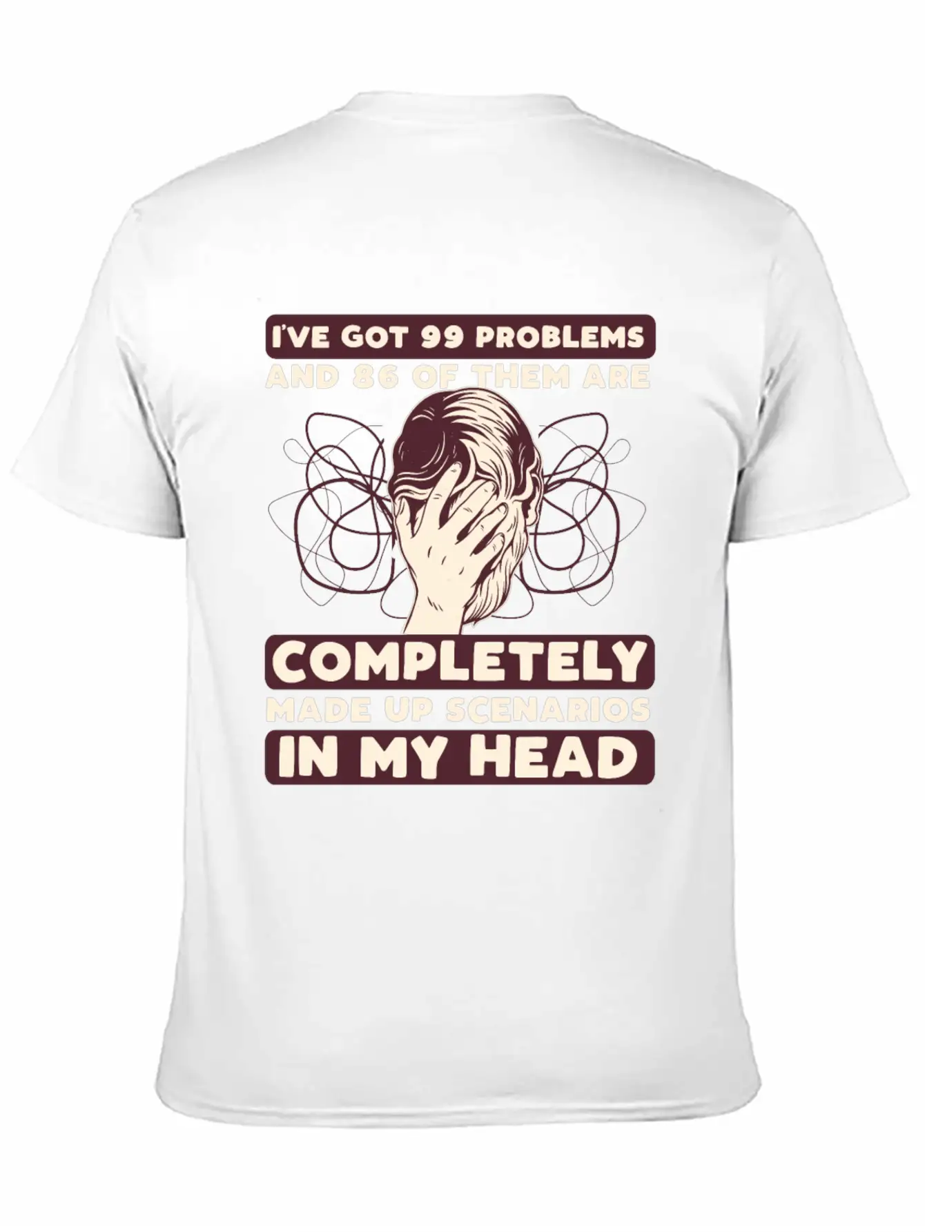 Anxiety Disorder Mental Health Unisex Short Sleeve Soft Cotton T-Shirt – Casual Everyday Wear
