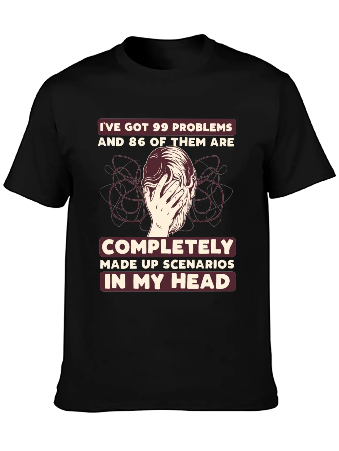 Anxiety Disorder Mental Health Unisex Short Sleeve Soft Cotton T-Shirt – Casual Everyday Wear