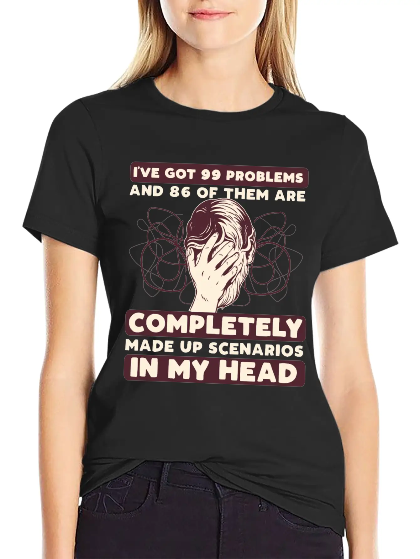 Anxiety Disorder Mental Health Unisex Short Sleeve Soft Cotton T-Shirt – Casual Everyday Wear