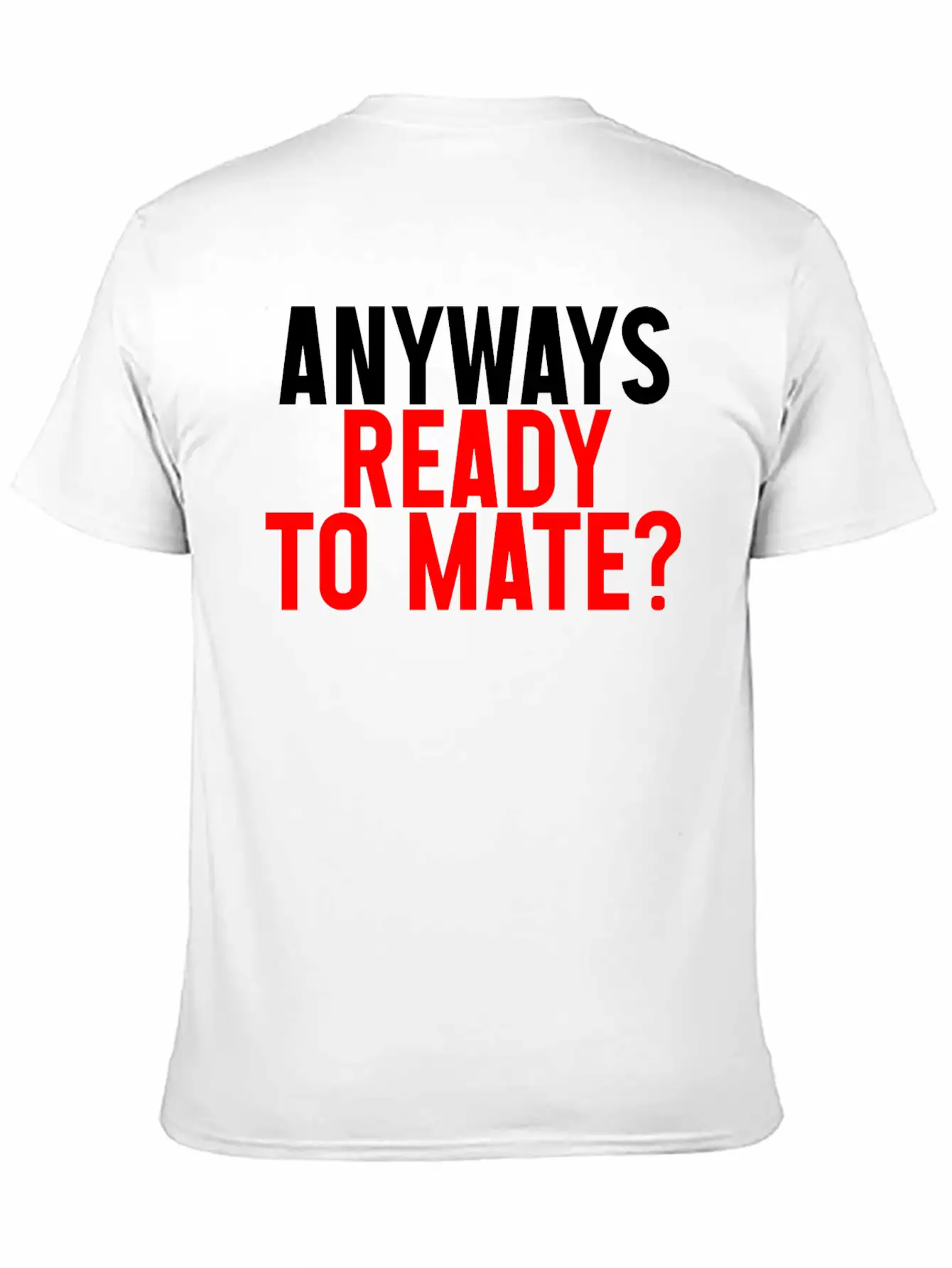 Anyways Ready To Mate 2 Timeless Short Sleeve Tee – Comfy And Minimalist Design