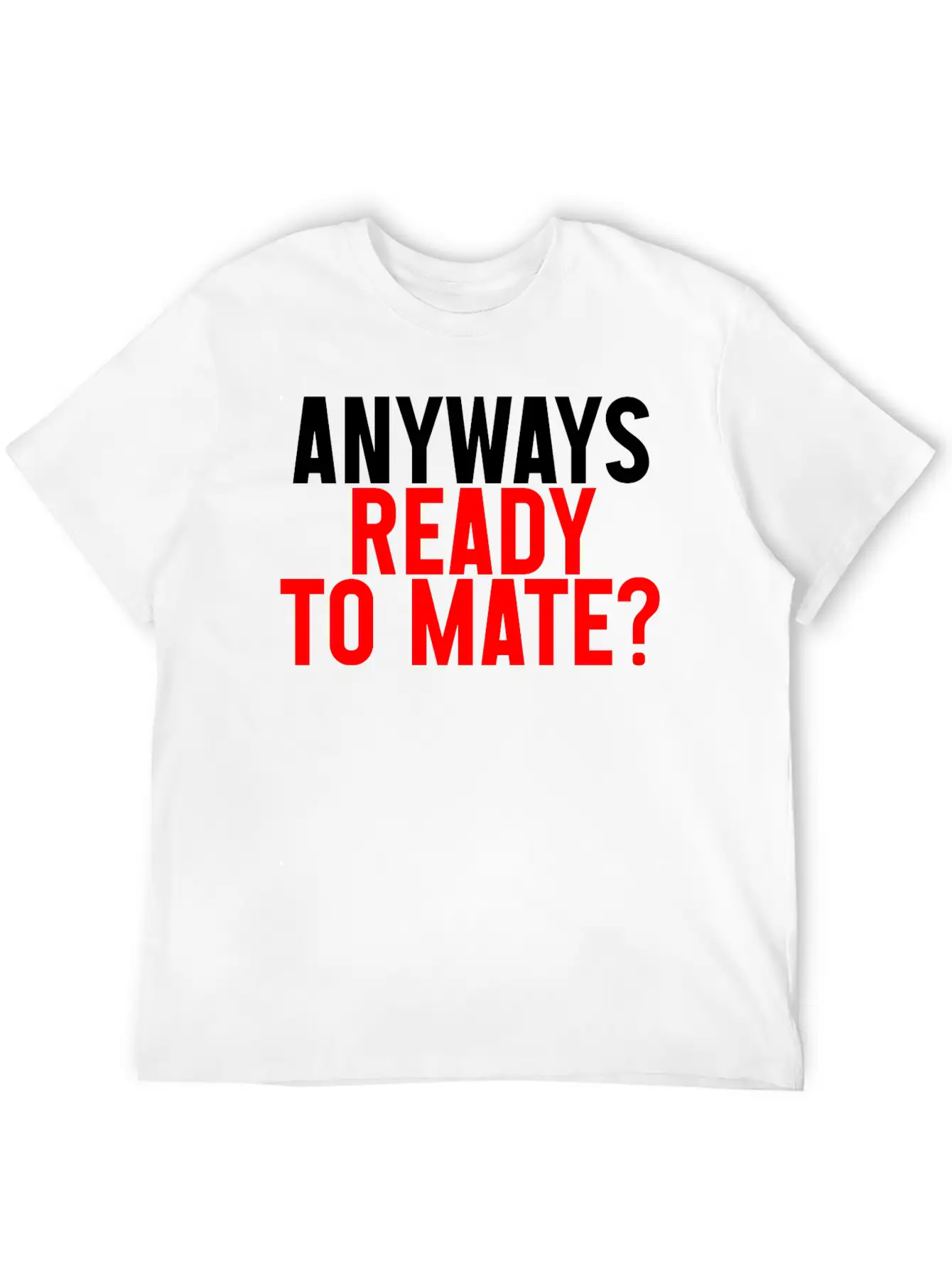 Anyways Ready To Mate 2 Timeless Short Sleeve Tee – Comfy And Minimalist Design