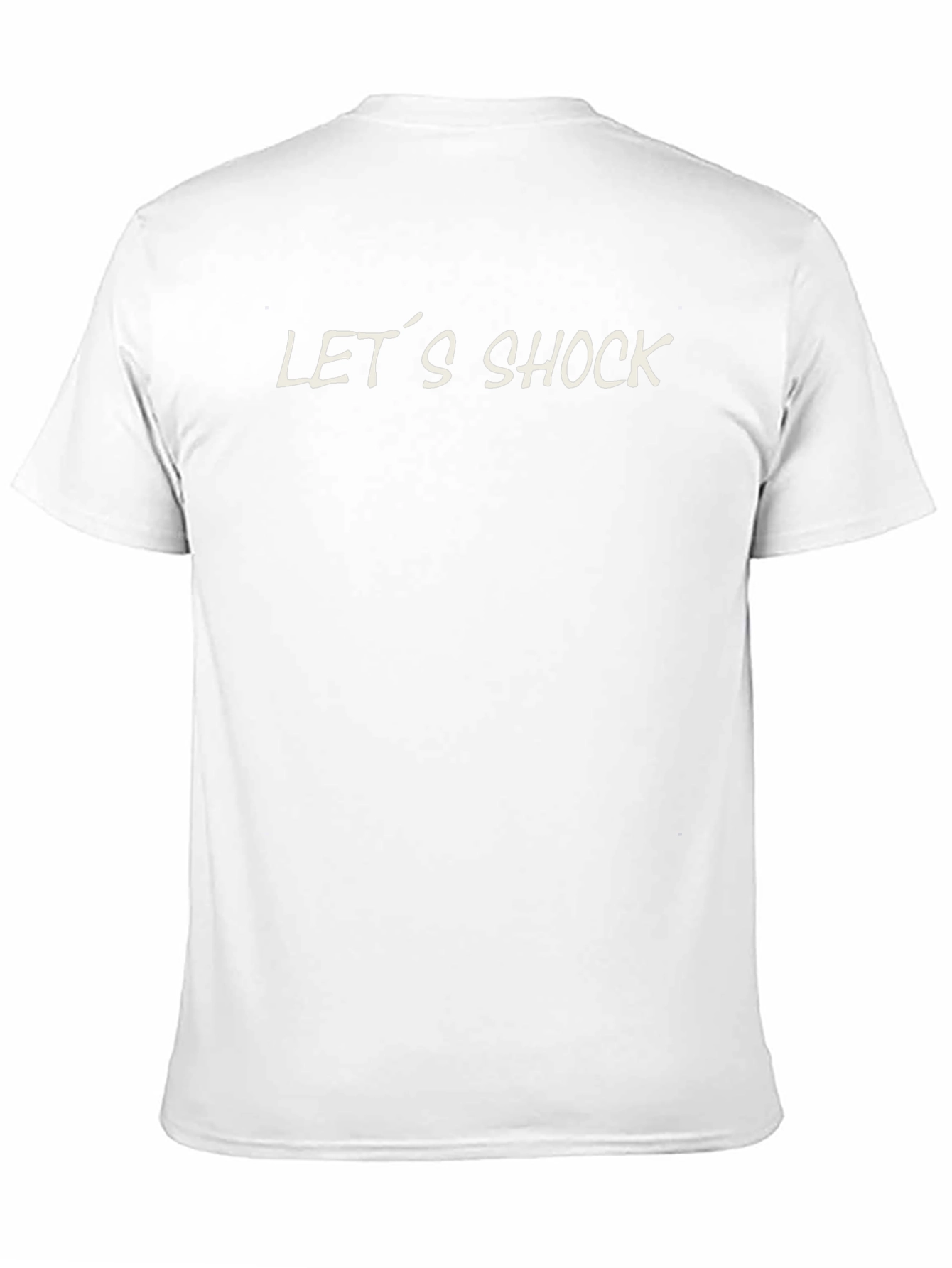 Lets Shock! Black Graphic Tee for Men