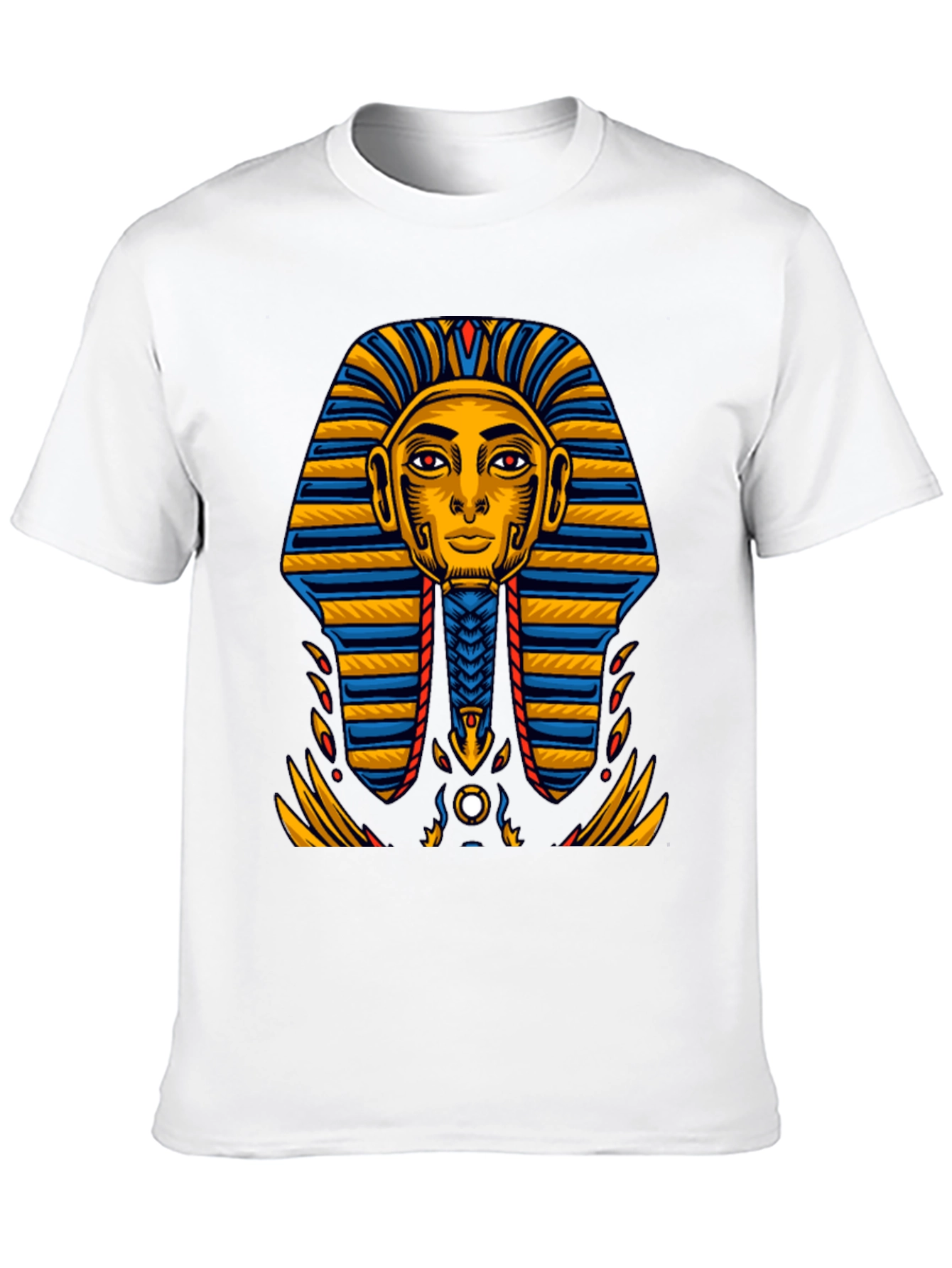 Egyptian Pharaoh Graphic Tee - Ancient King Tut Design