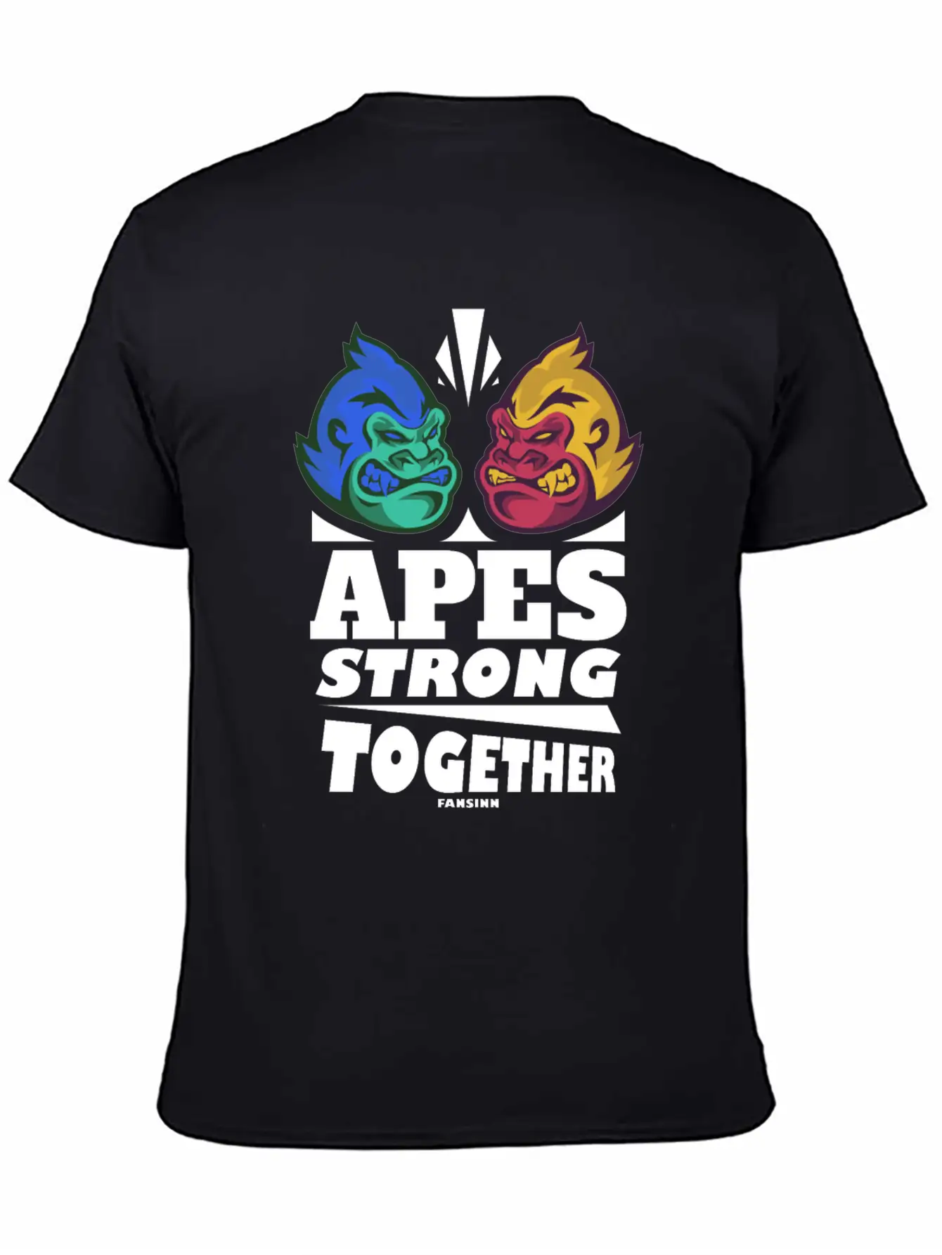 Apes Strong Together Basic Graphic T-Shirt – Daily Comfort In Soft Cotton
