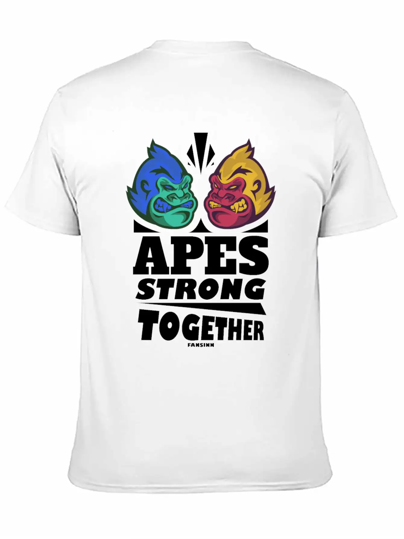 Apes Strong Together Basic Graphic T-Shirt – Daily Comfort In Soft Cotton