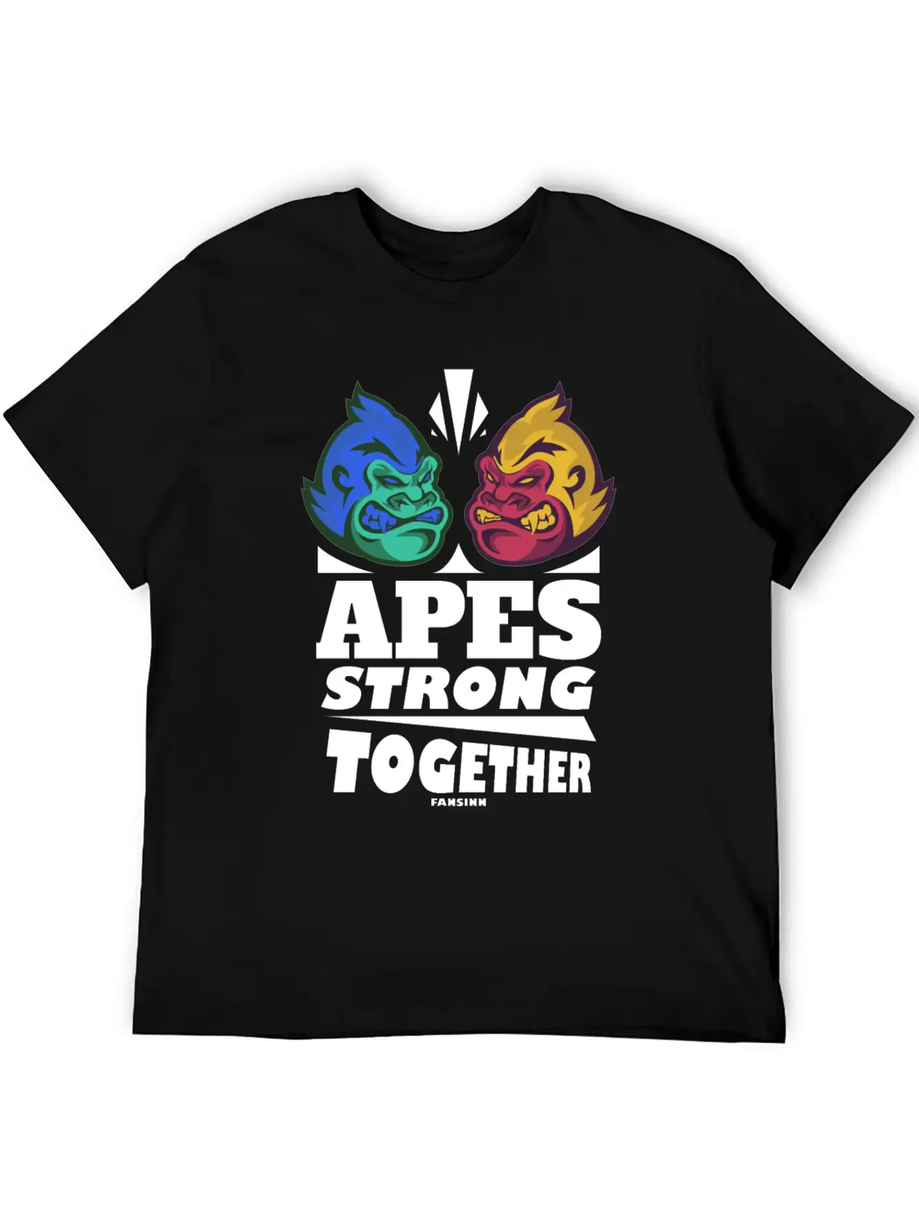 Apes Strong Together Basic Graphic T-Shirt – Daily Comfort In Soft Cotton