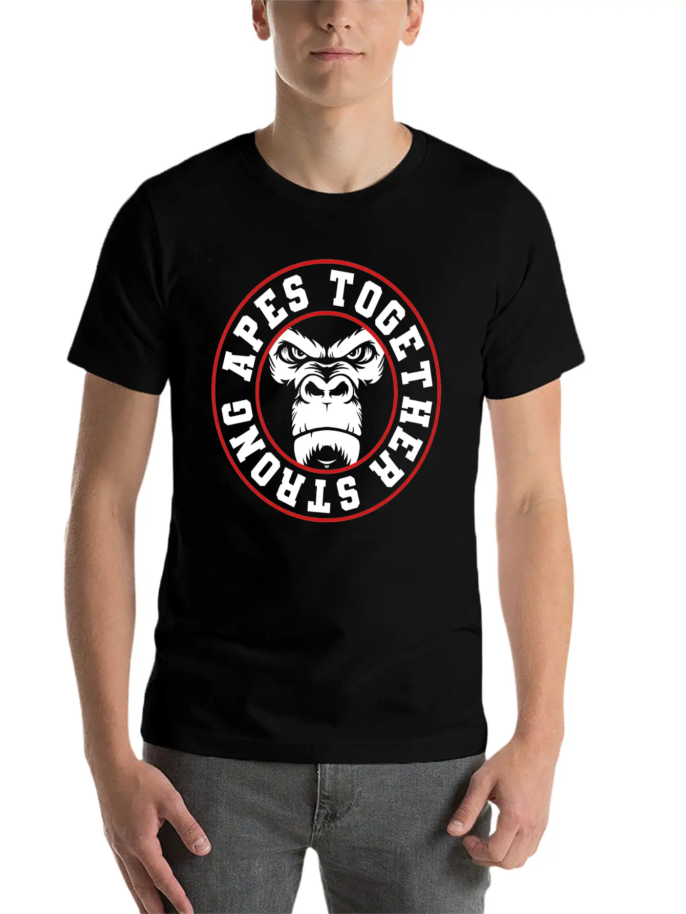 APES TOGETHER STRONG Stylish Everyday T-Shirt – Unisex Basic Cotton Tee