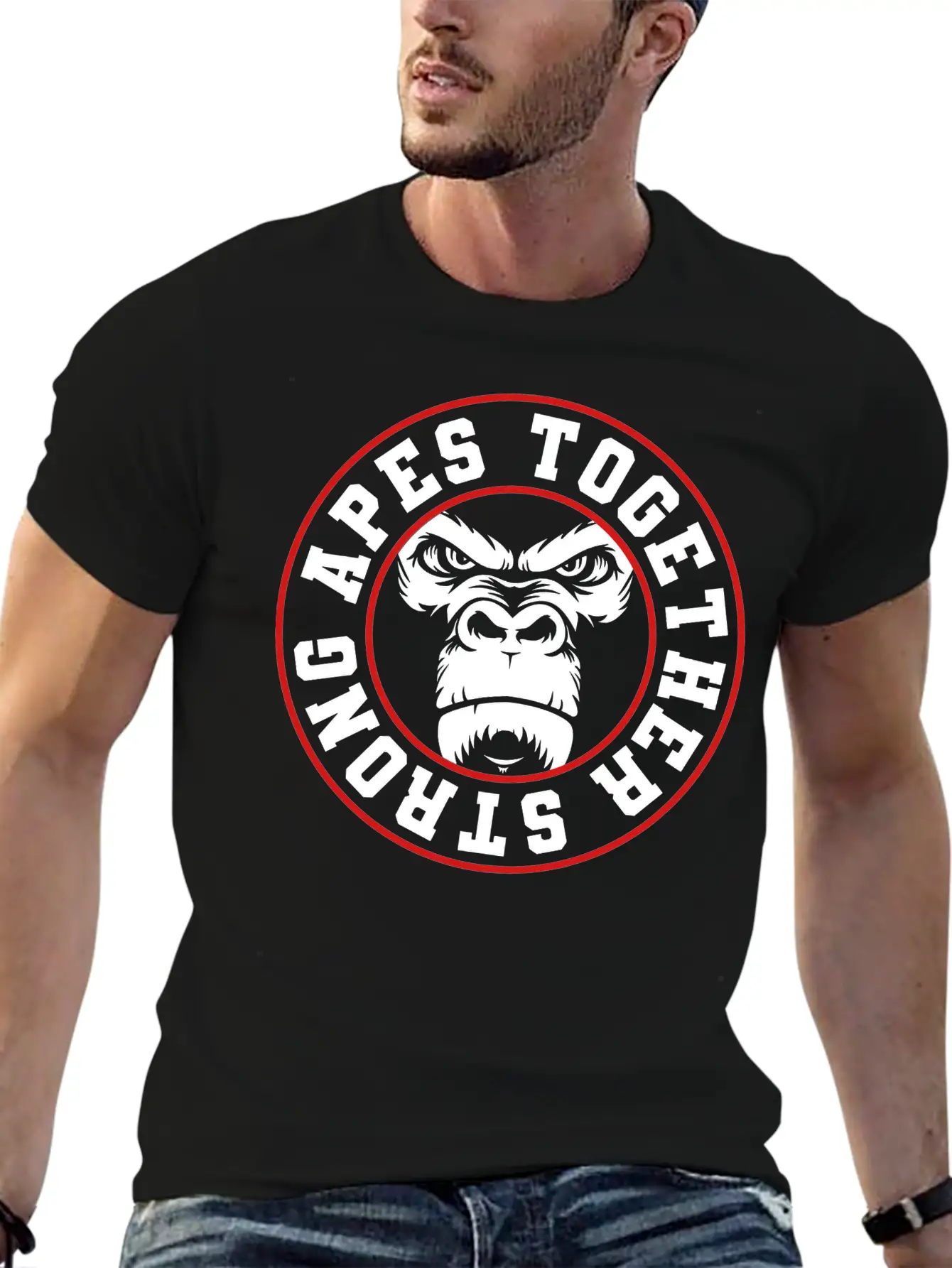 APES TOGETHER STRONG Stylish Everyday T-Shirt – Unisex Basic Cotton Tee
