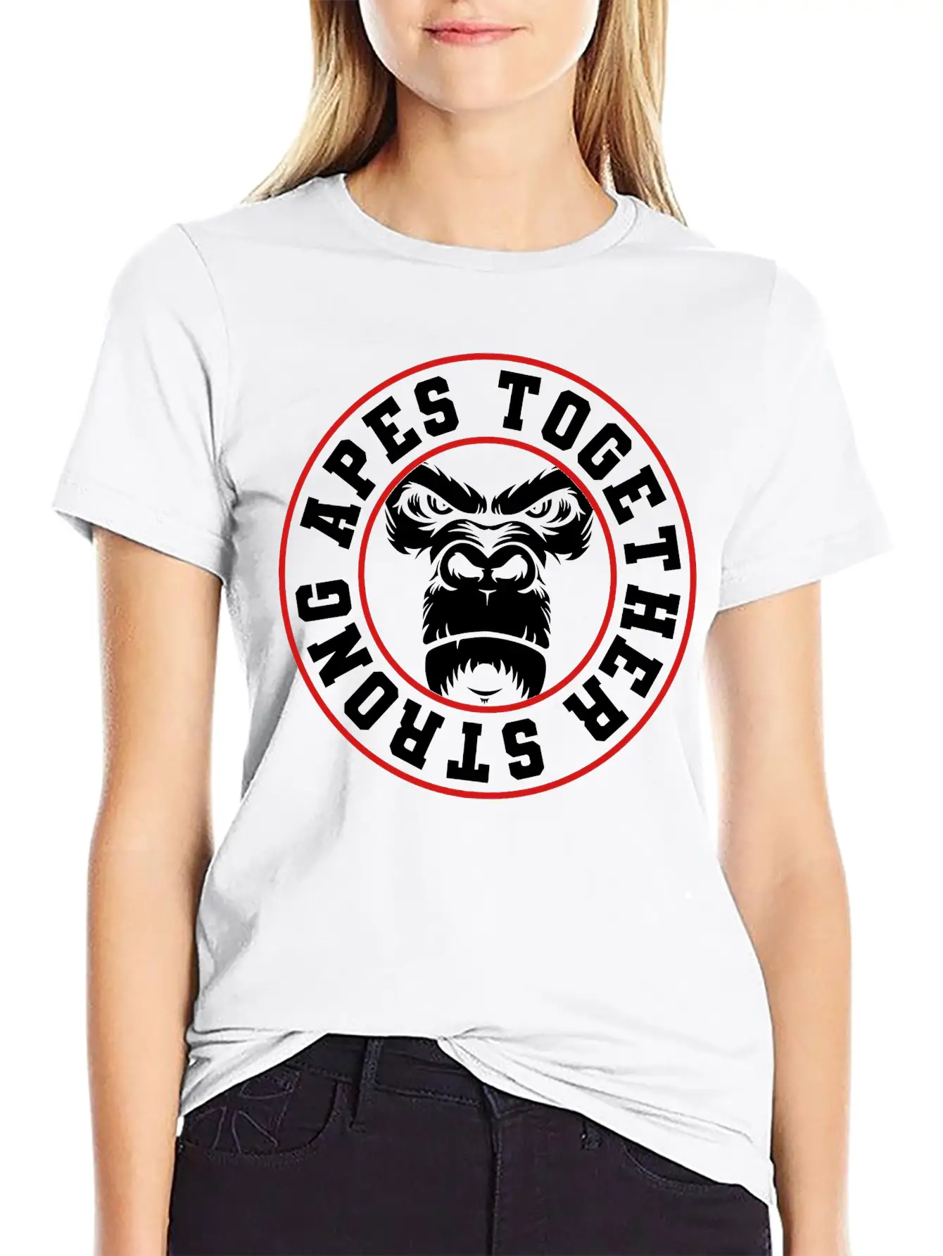 APES TOGETHER STRONG Stylish Everyday T-Shirt – Unisex Basic Cotton Tee