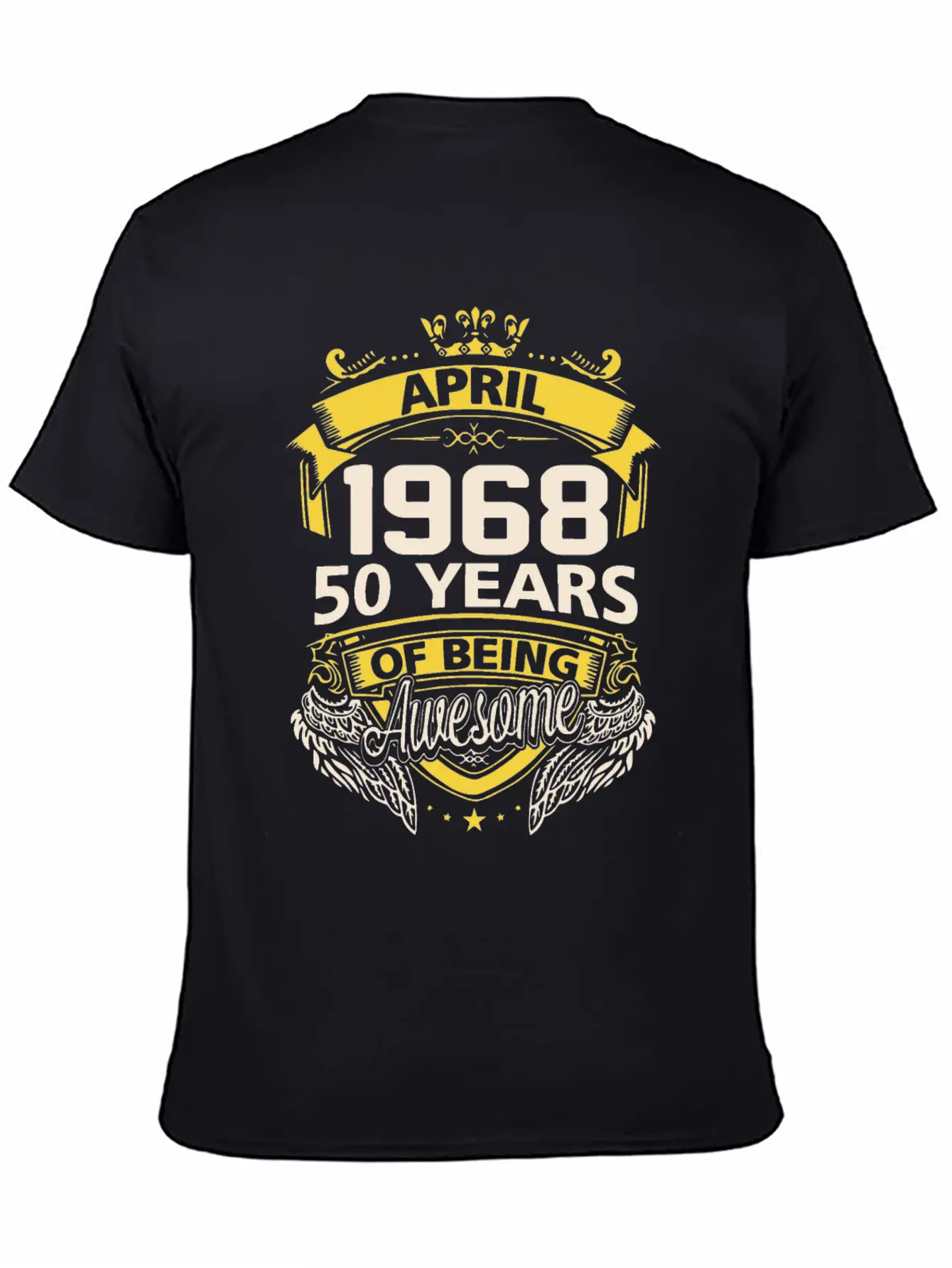 April 1968 Birthday T Shirts Timeless Short Sleeve Tee – Comfy And Minimalist Design