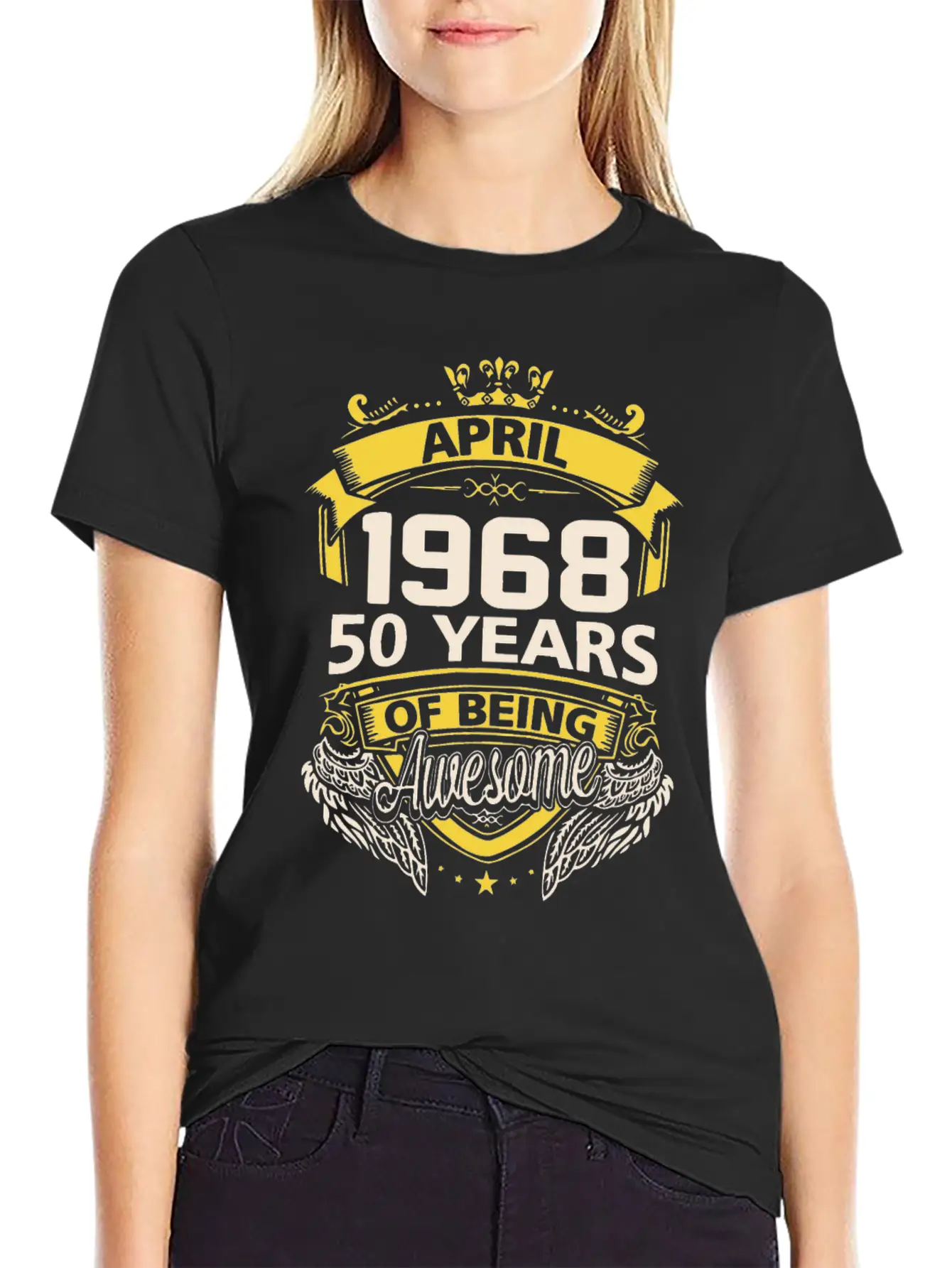 April 1968 Birthday T Shirts Timeless Short Sleeve Tee – Comfy And Minimalist Design
