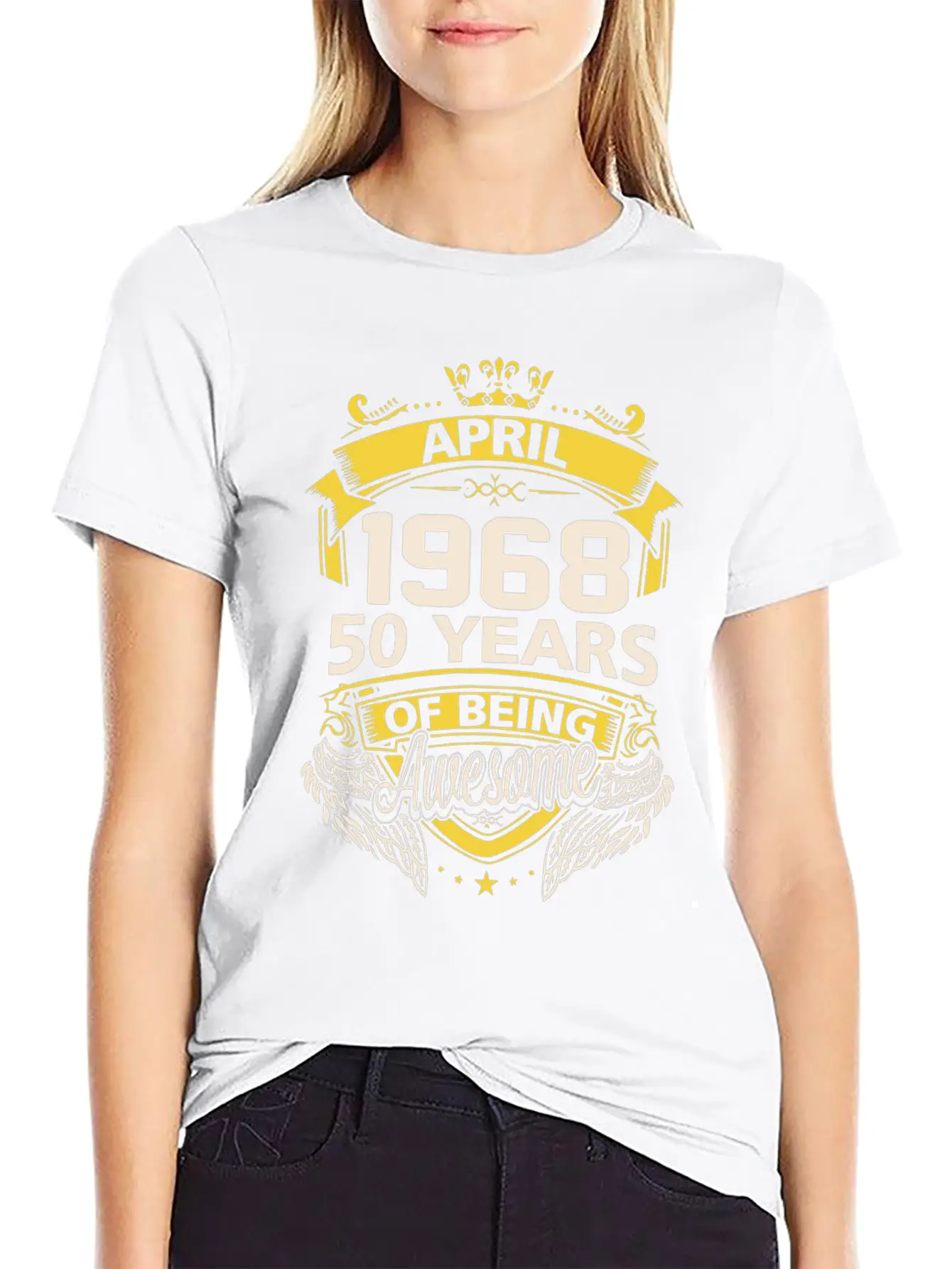 April 1968 Birthday T Shirts Timeless Short Sleeve Tee – Comfy And Minimalist Design