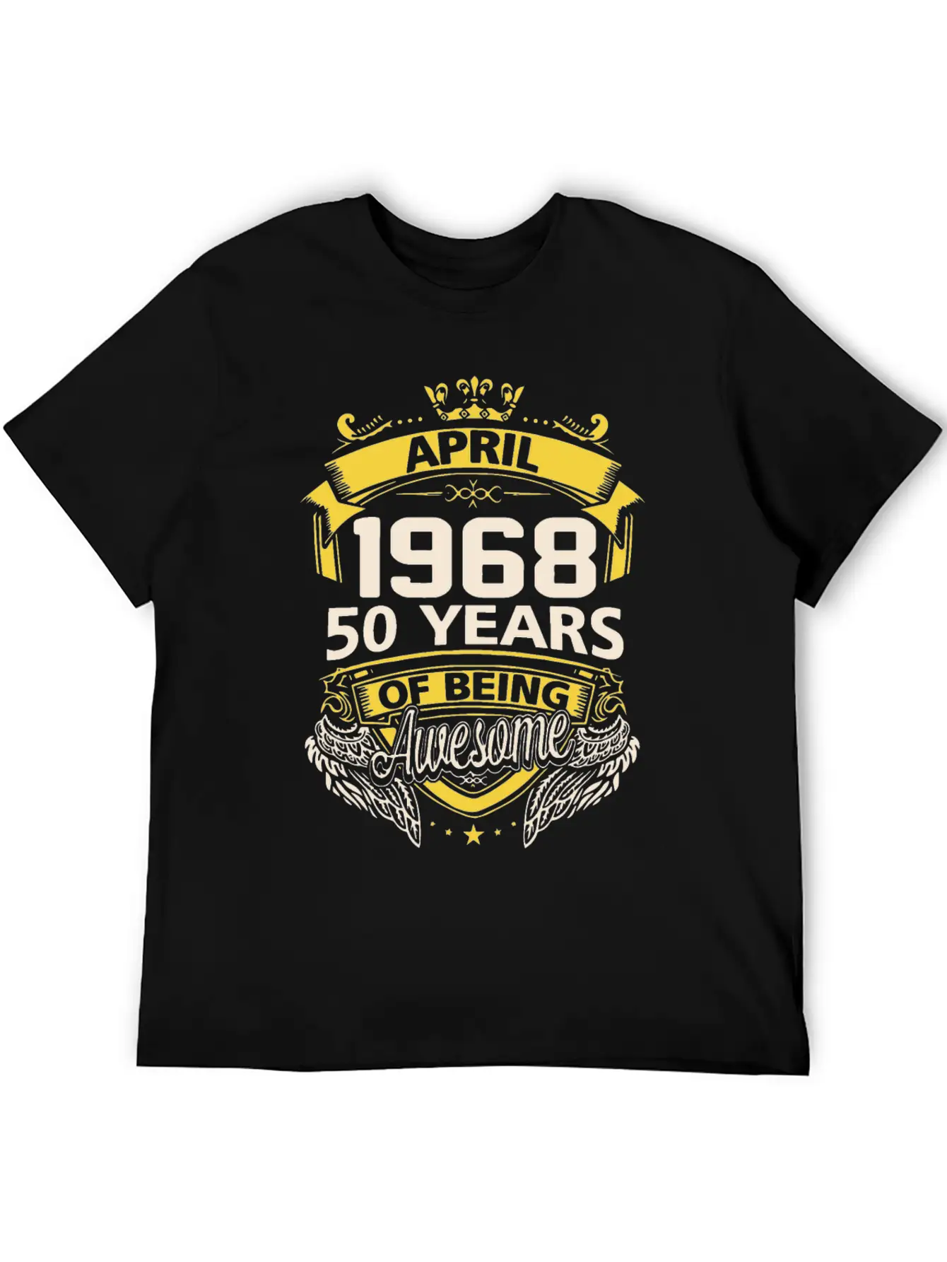 April 1968 Birthday T Shirts Timeless Short Sleeve Tee – Comfy And Minimalist Design