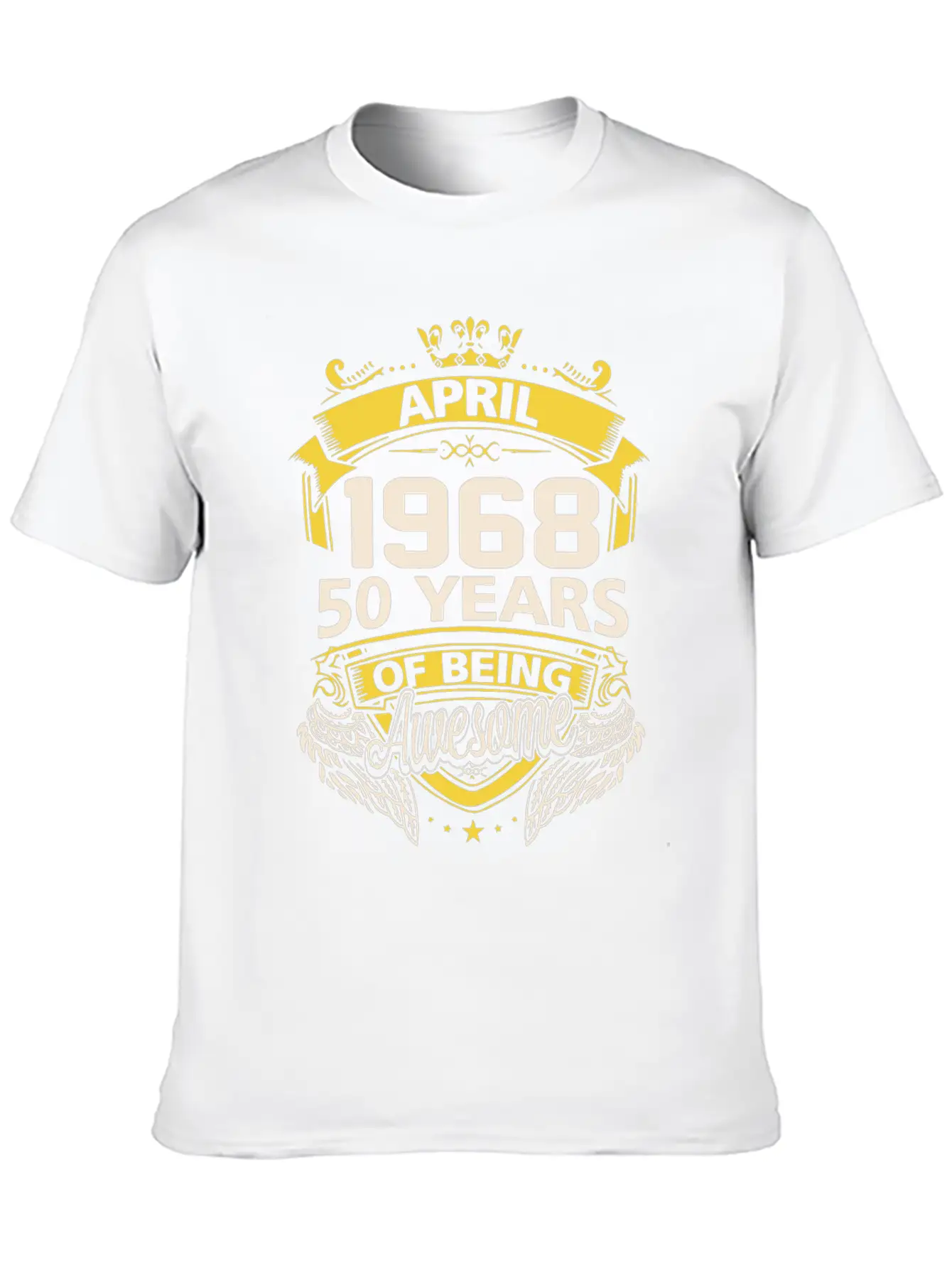April 1968 Birthday T Shirts Timeless Short Sleeve Tee – Comfy And Minimalist Design