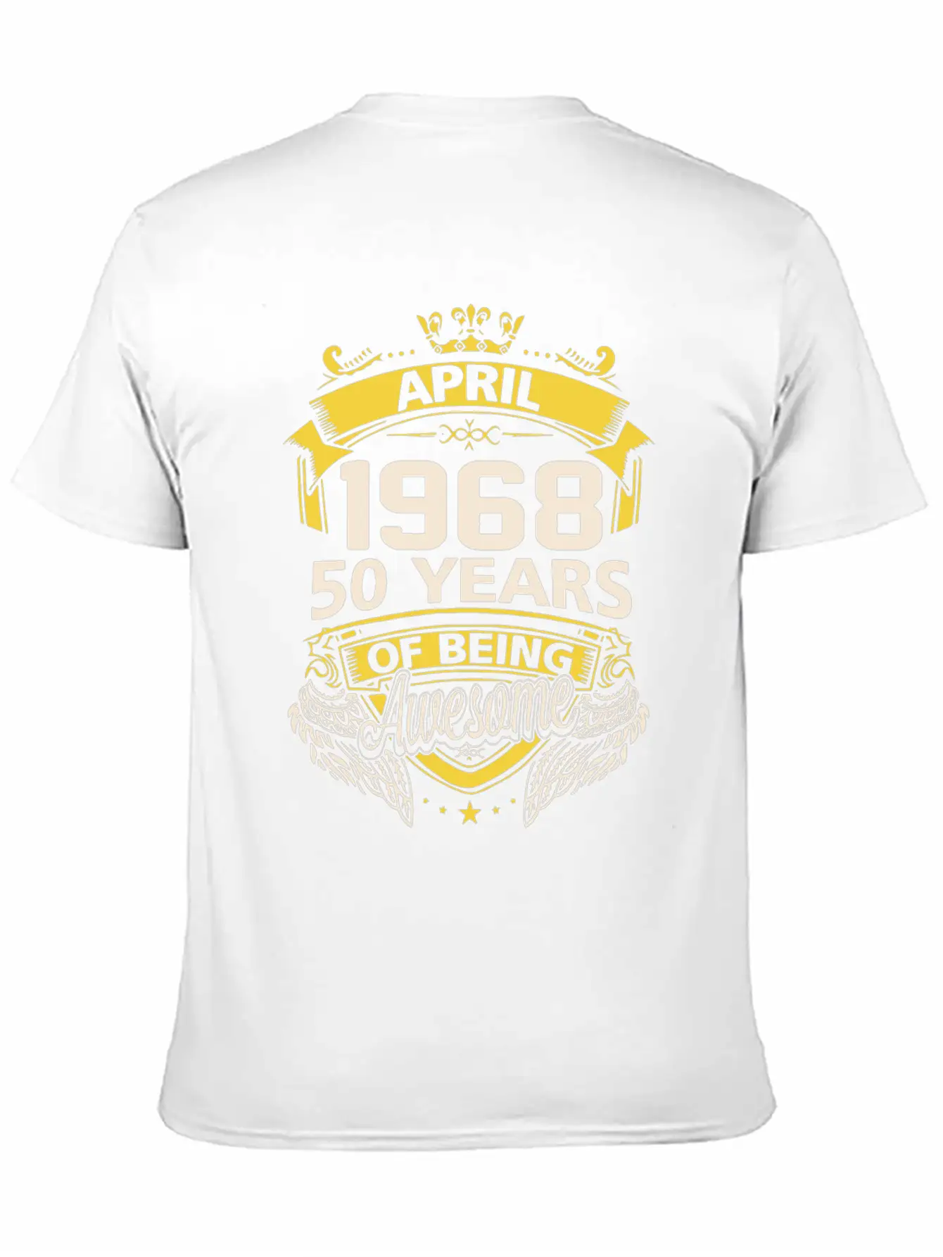 April 1968 Birthday T Shirts Timeless Short Sleeve Tee – Comfy And Minimalist Design